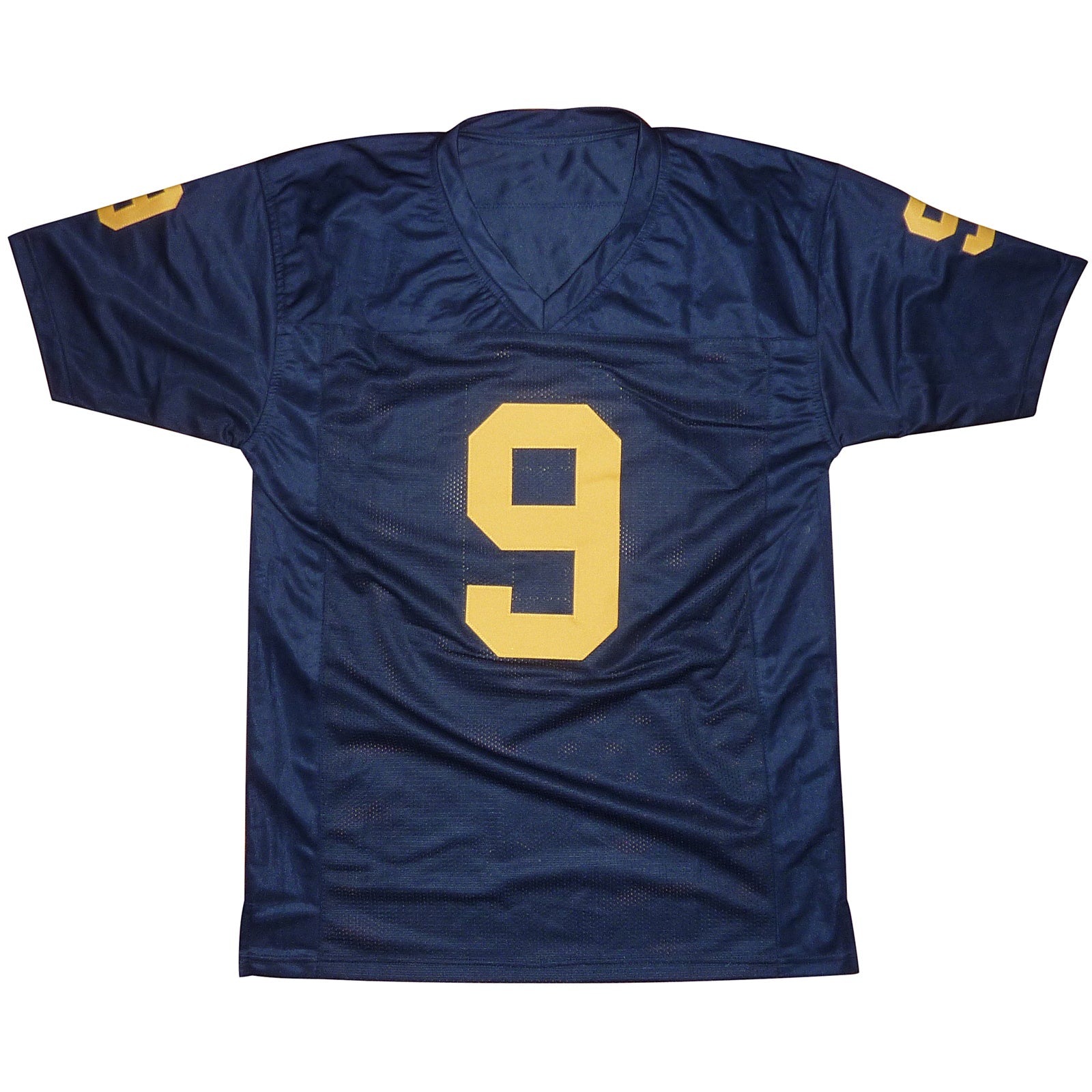 Autographed JJ McCarthy Michigan Wolverines (Blue #9) Custom Jersey - Beckett-Powers Sports Memorabilia