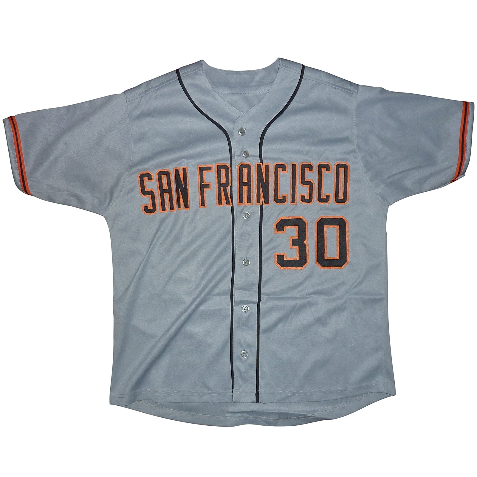 Autographed Orlando Cepeda San Francisco (Grey #30) Custom Jersey - Beckett-Powers Sports Memorabilia
