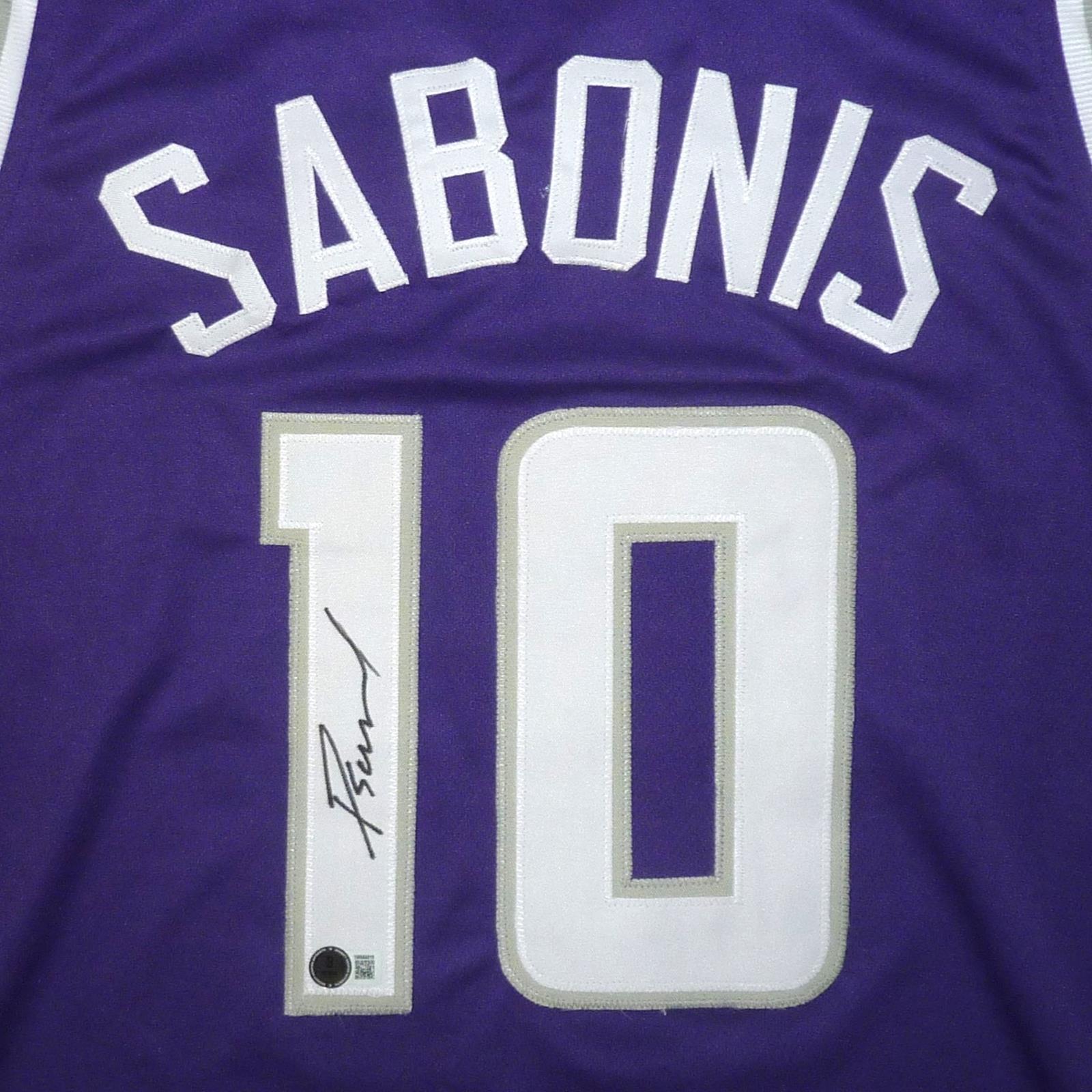 Autographed Domantas Sabonis Sacramento (Purple #10) Custom Jersey - Beckett-Powers Sports Memorabilia
