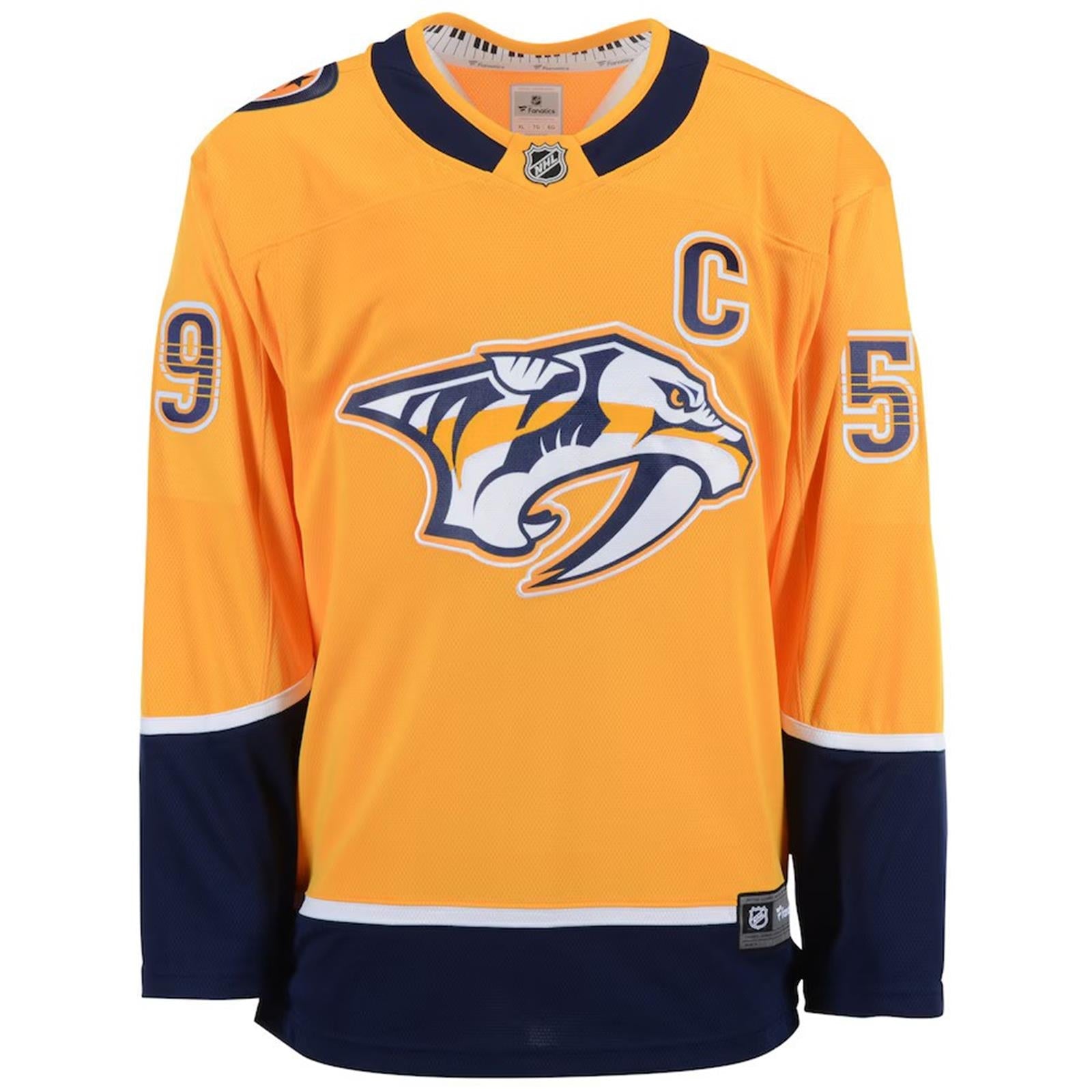 Autographed Roman Josi Nashville Predators (Gold #59) Breakaway Jersey - JSA-Powers Sports Memorabilia