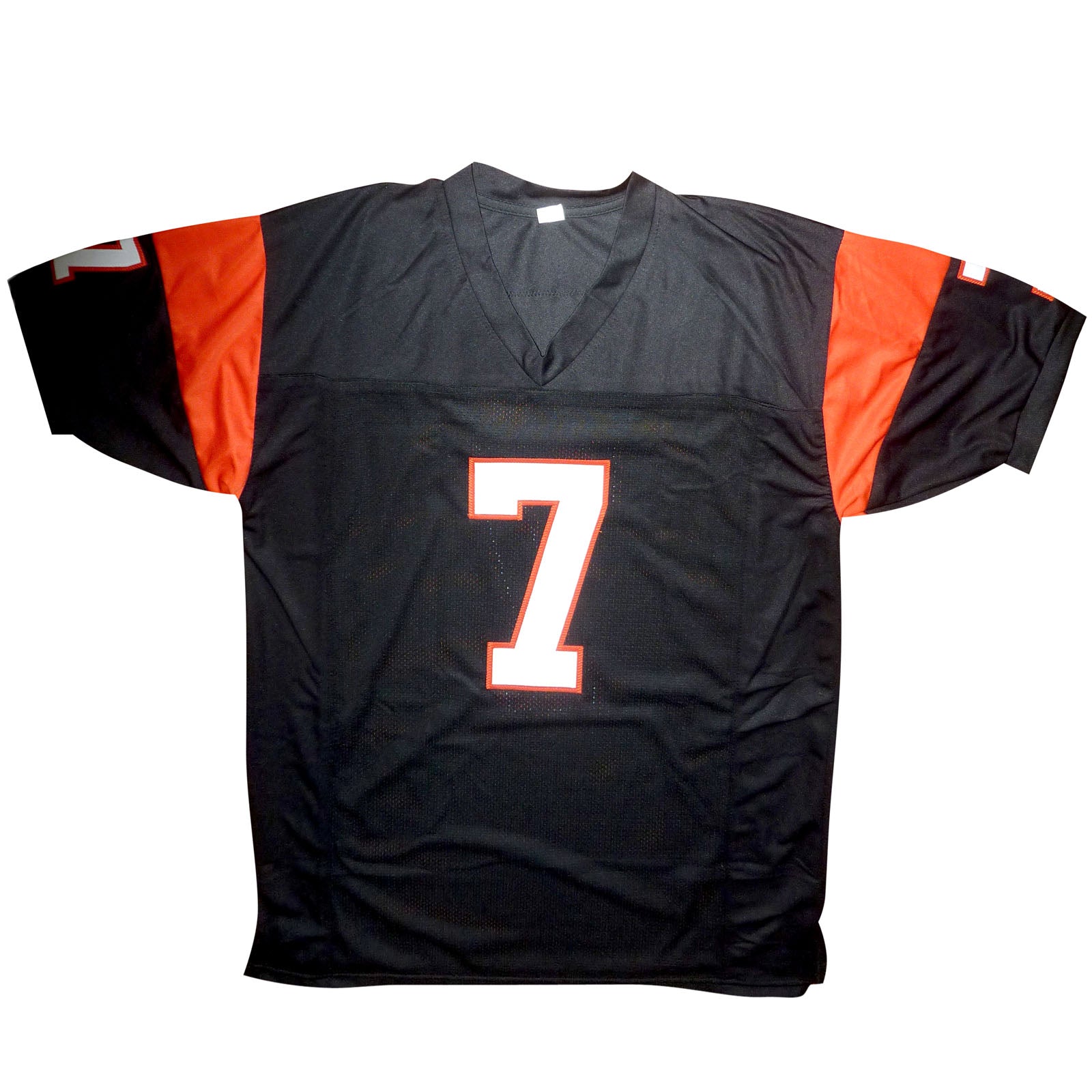 Autographed Boomer Esiason Cincinnati (Black #7) Custom Jersey - Beckett-Powers Sports Memorabilia