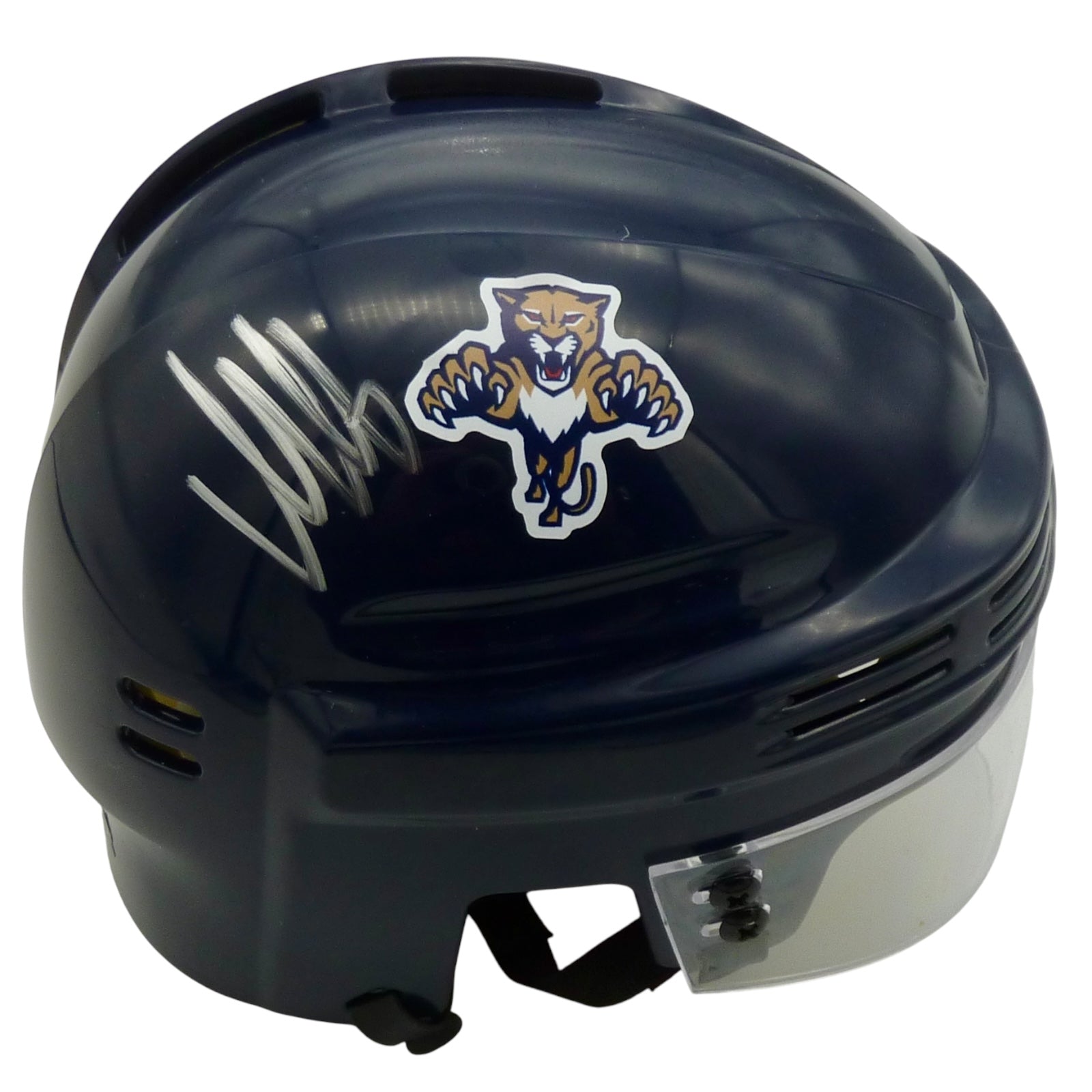 Autographed Aleksander Barkov Florida Panthers Navy Blue Mini Hockey Helmet - JSA-Powers Sports Memorabilia