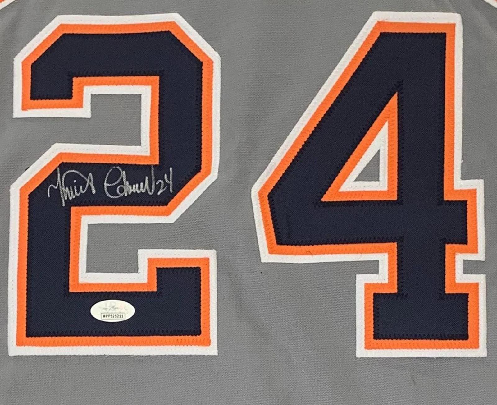 Autographed Miguel Cabrera Detroit (Gray #24) Custom Jersey - JSA-Powers Sports Memorabilia
