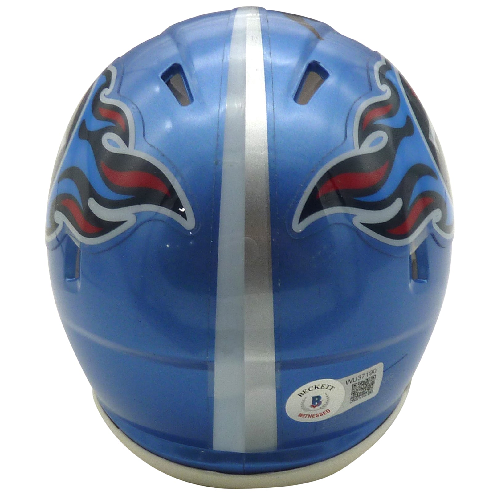 Autographed Treylon Burks Tennessee Titans (FLASH Alternate) Mini Helmet - JSA-Powers Sports Memorabilia