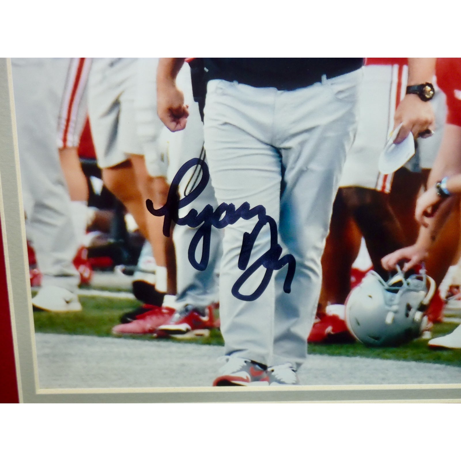 Autographed Ryan Day Ohio State Buckeyes Deluxe Framed 8x10 Photo - Beckett-Powers Sports Memorabilia