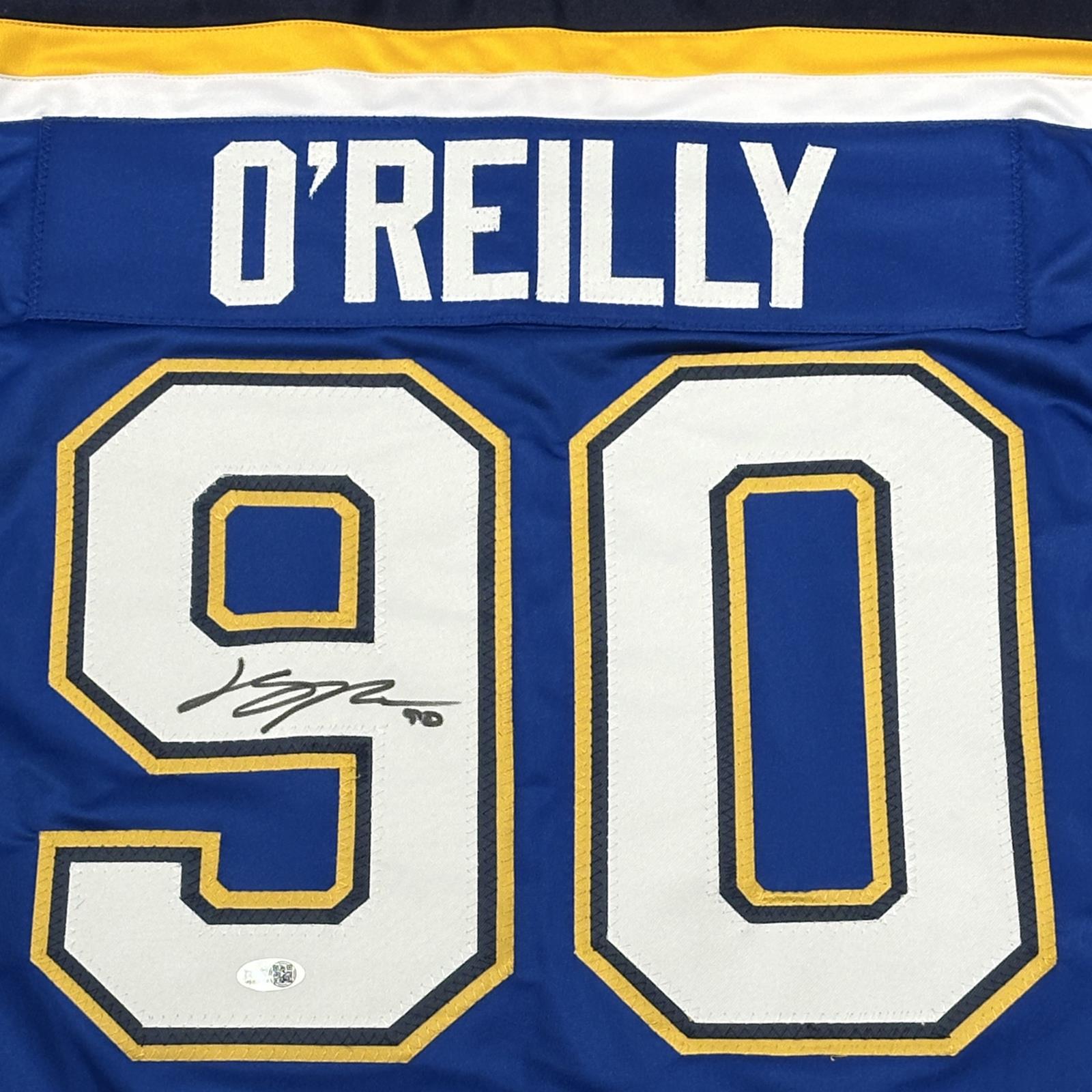 Autographed Ryan O'Reilly St Louis (Blue #90) Custom Hockey Jersey - JSA-Powers Sports Memorabilia