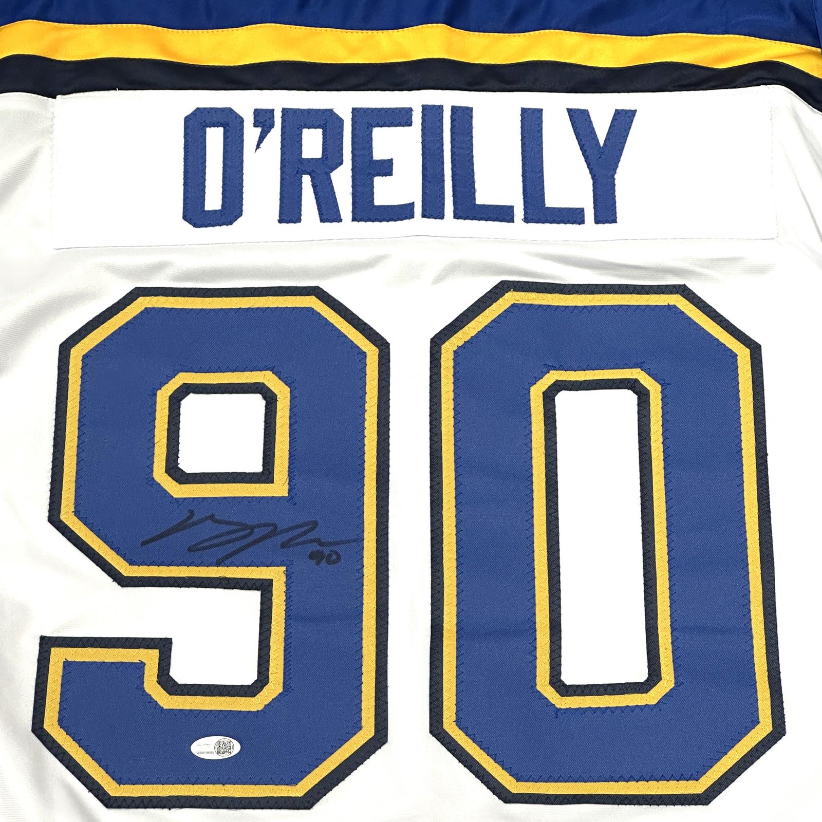 Autographed Ryan O'Reilly St Louis (White #90) Custom Hockey Jersey - JSA-Powers Sports Memorabilia