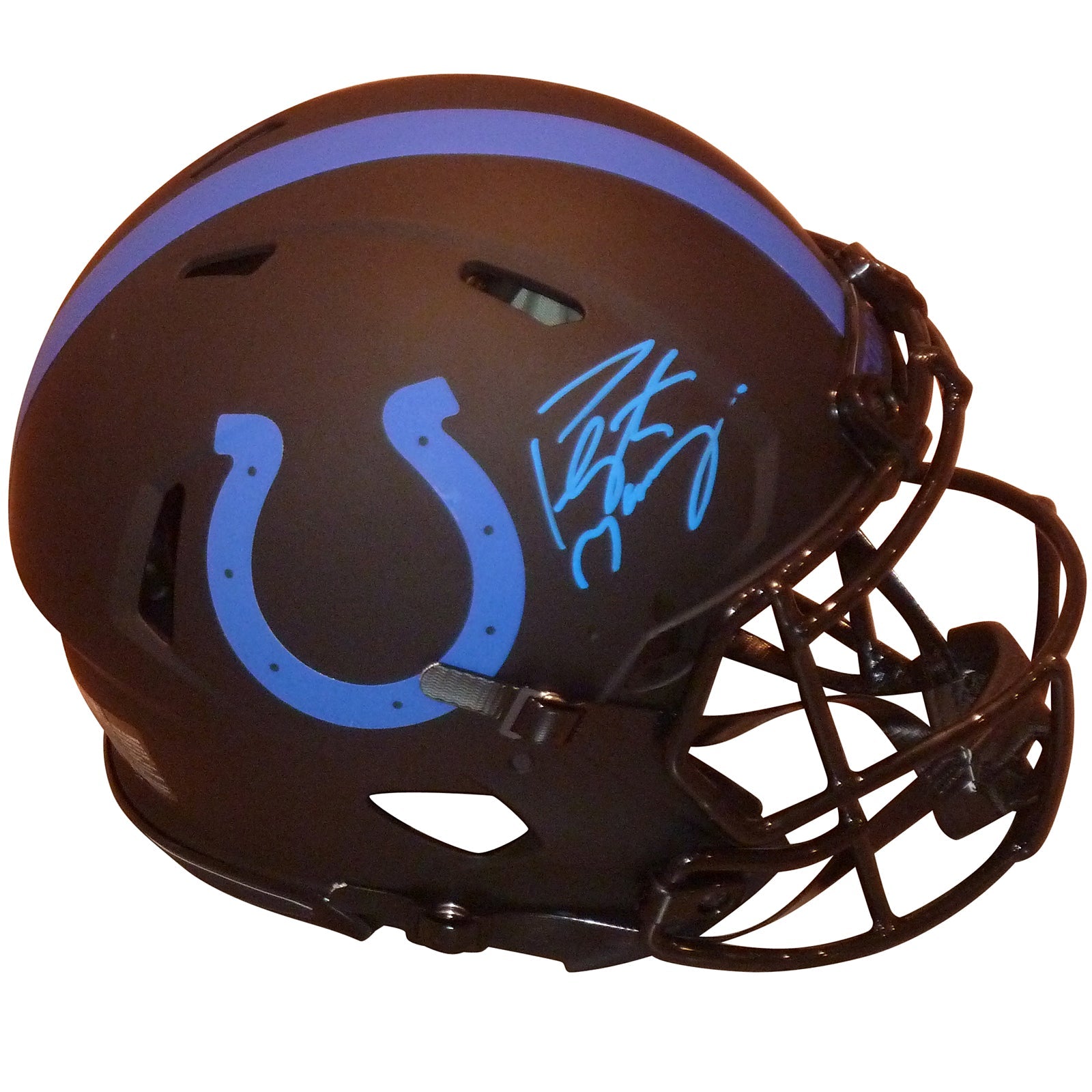 Autographed Peyton Manning Indianapolis Colts (ECLIPSE Alternate) Authentic Helmet - Fanatics-Powers Sports Memorabilia