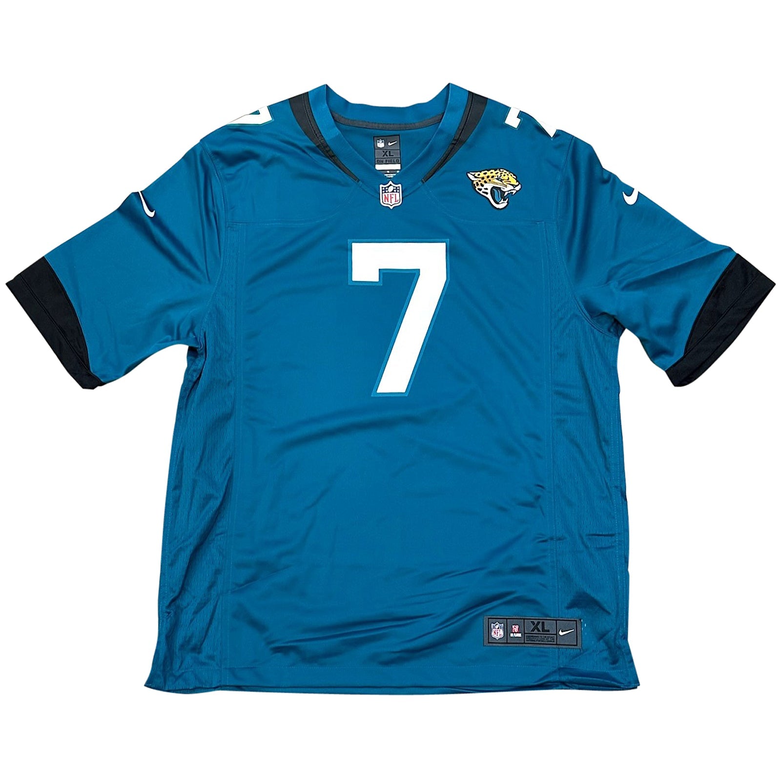 Autographed Brian Thomas Jr. Jacksonville Jaguars (Teal #7) Nike Jersey - Fanatics-Powers Sports Memorabilia
