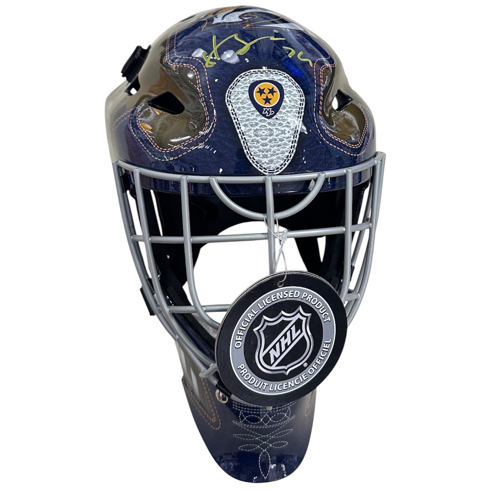 Autographed Juuse Saros Nashville Predators Full-Size Goalie Mask - JSA-Powers Sports Memorabilia