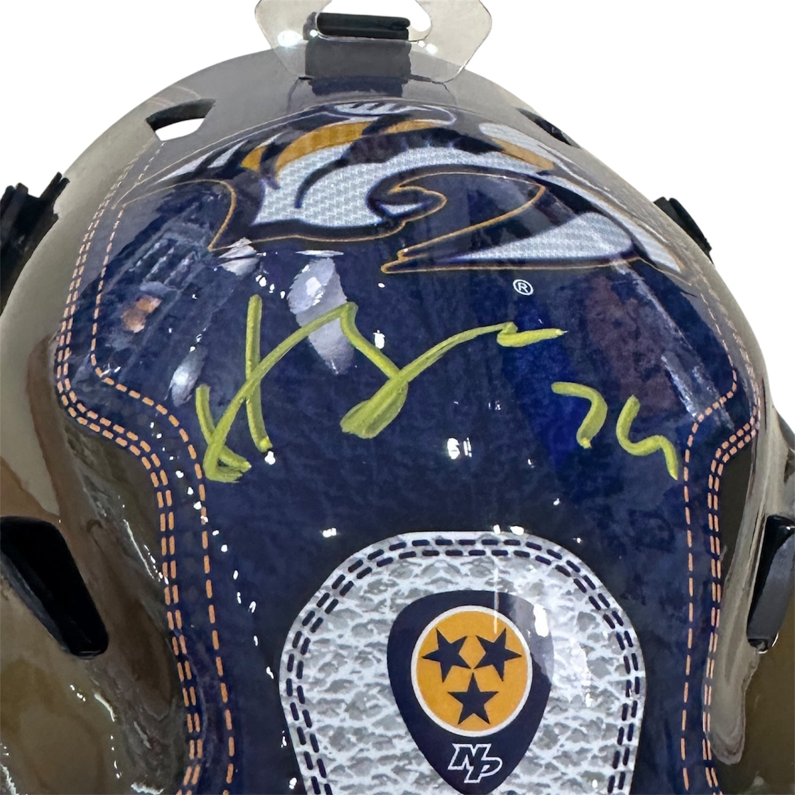Autographed Juuse Saros Nashville Predators Full-Size Goalie Mask - JSA-Powers Sports Memorabilia
