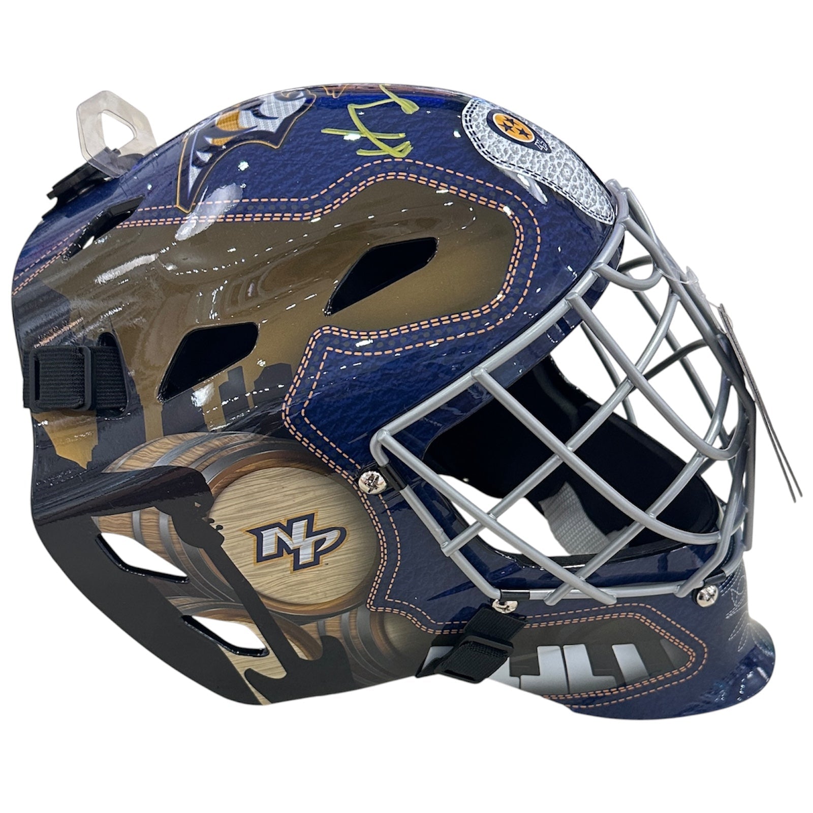 Autographed Juuse Saros Nashville Predators Full-Size Goalie Mask - JSA-Powers Sports Memorabilia