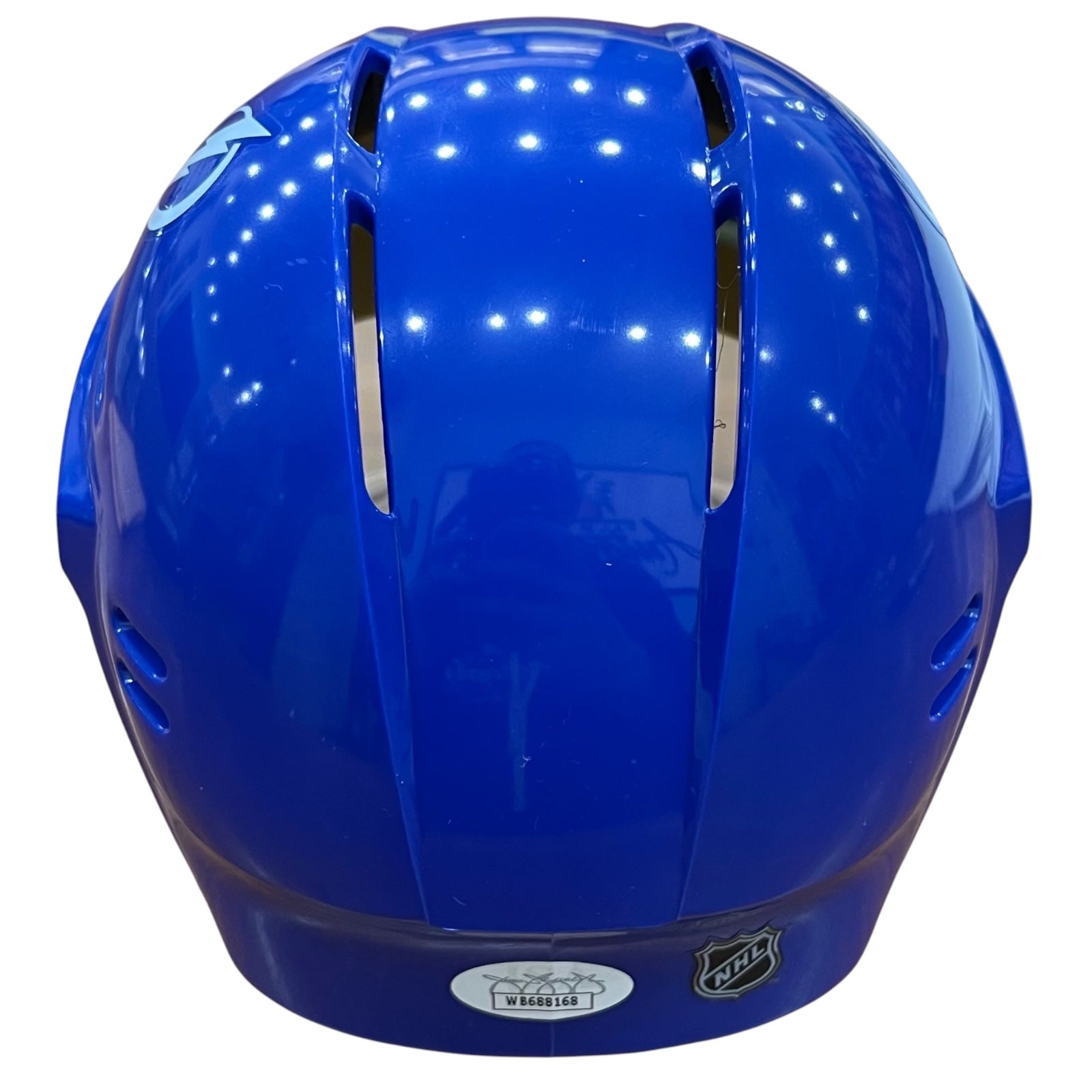 Autographed Brandon Hagel Tampa Bay Lightning Blue Skaters Mini Helmet - JSA-Powers Sports Memorabilia