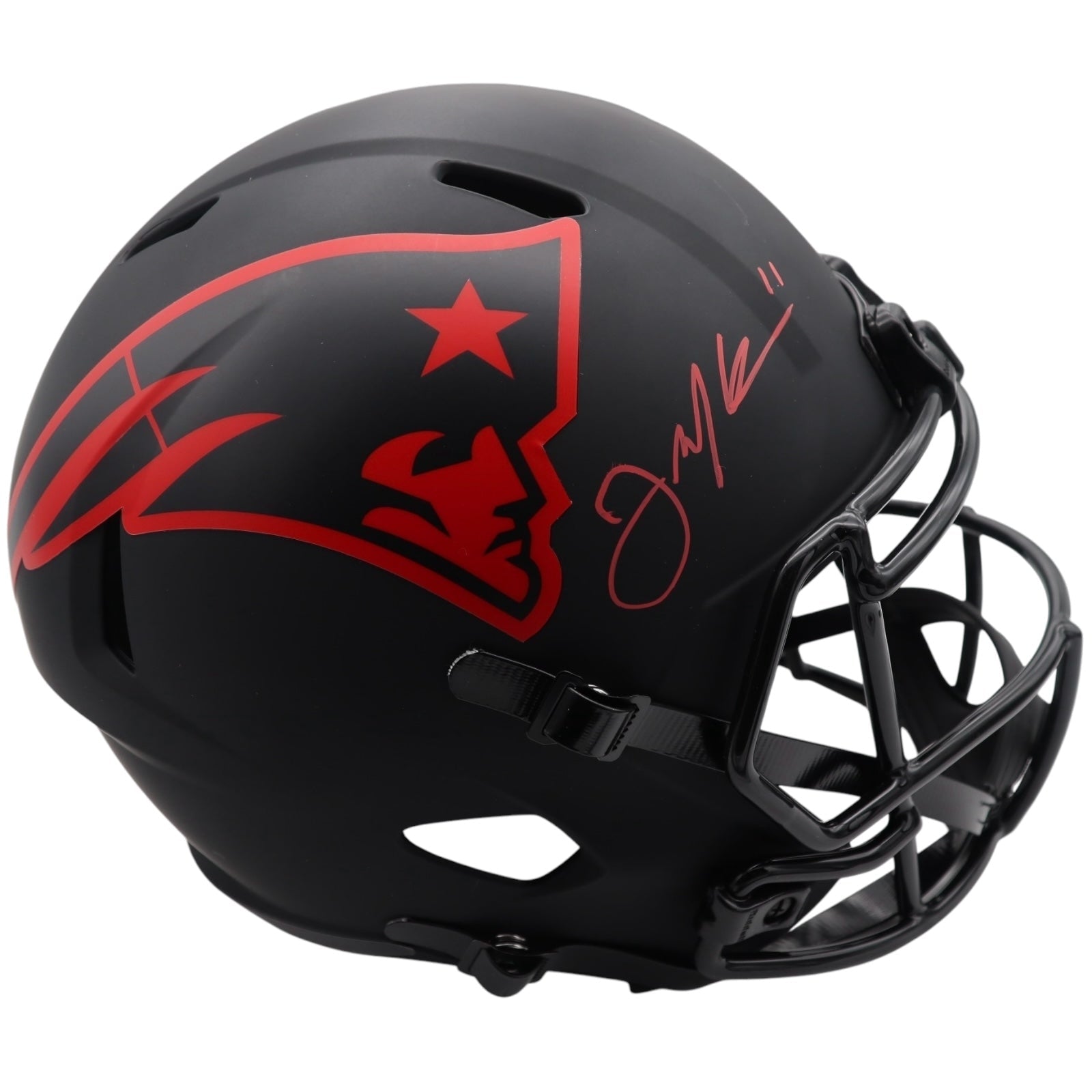 Autographed Julian Edelman New England Patriots (Eclipse Alternate) Full-Size Helmet - JSA-Powers Sports Memorabilia