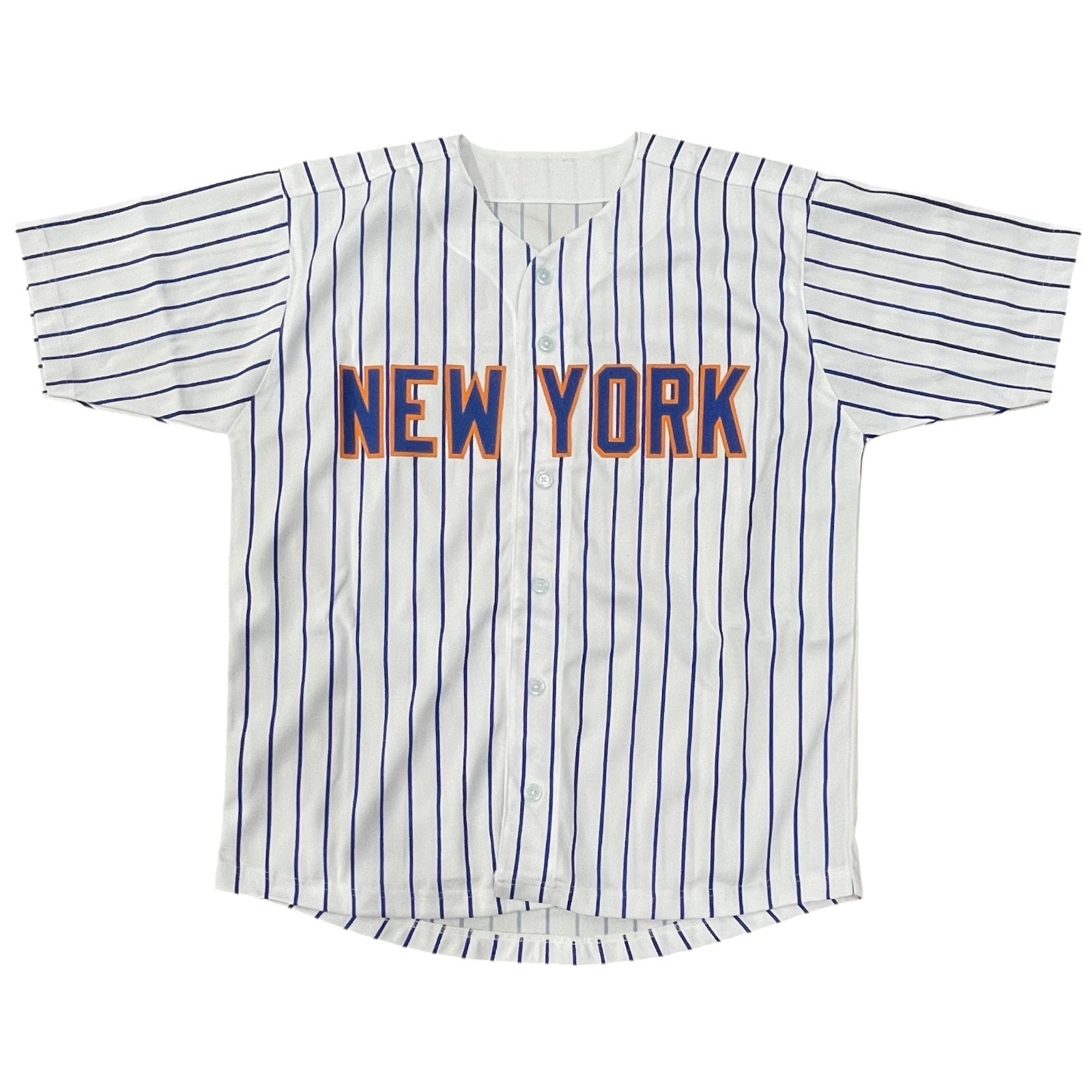 Autographed Darryl Strawberry New York Mets (Pinstripe #18) Custom Jersey - Beckett-Powers Sports Memorabilia