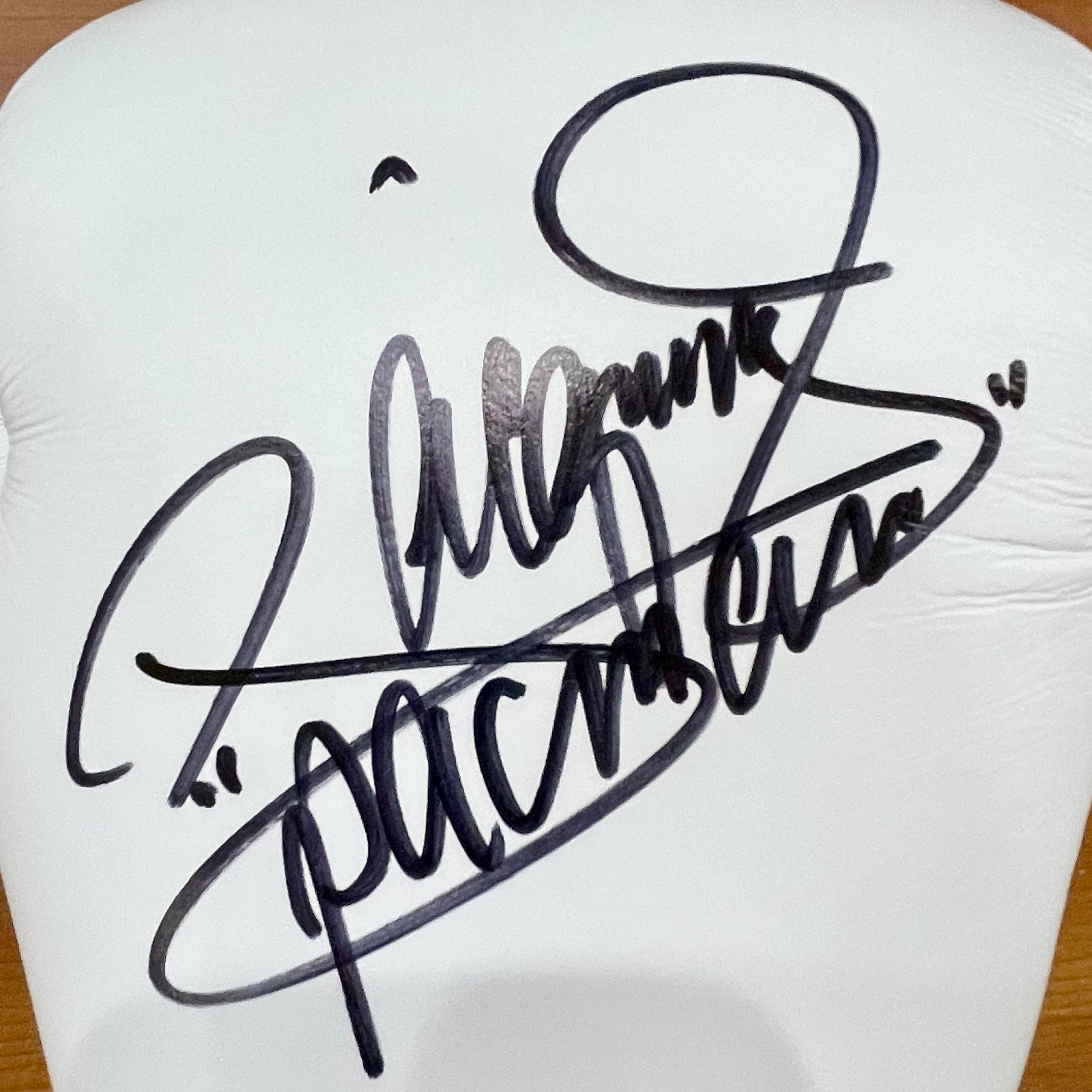 Autographed Manny Pacquiao (White) Boxing Glove w/ Pacman - JSA-Powers Sports Memorabilia