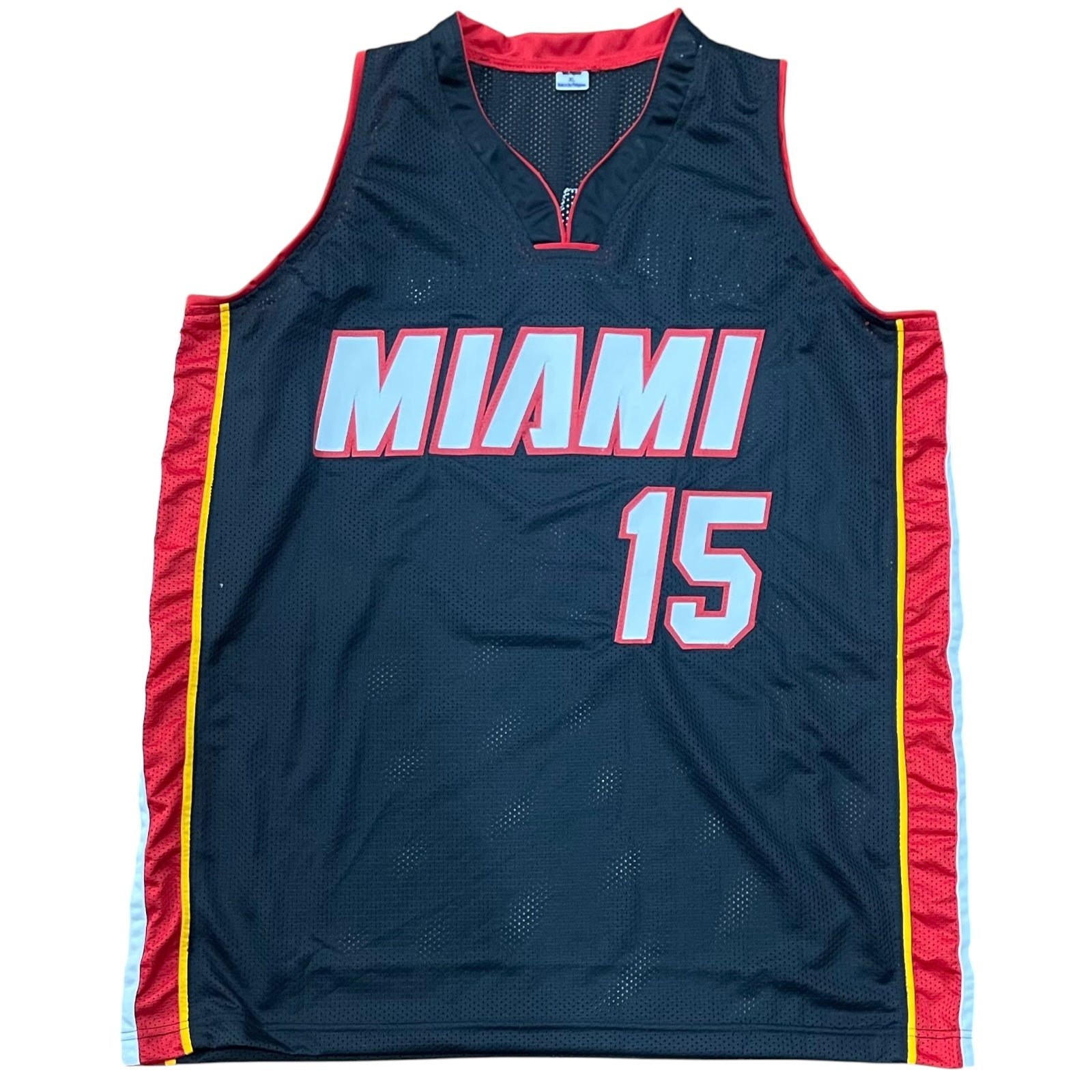 Autographed Mario Chalmers Miami (Black #15) Custom Jersey - JSA-Powers Sports Memorabilia