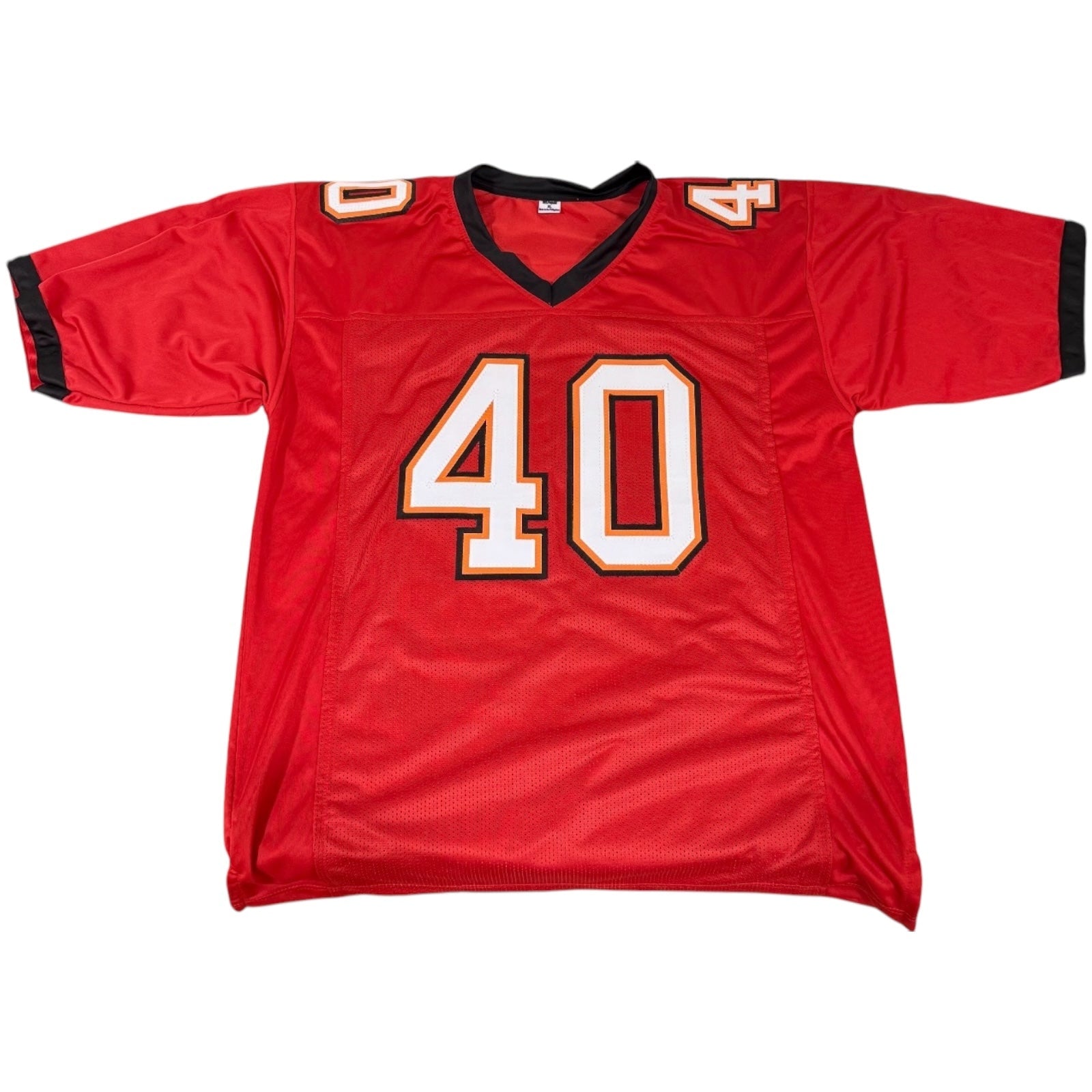 Autographed Mike Alstott Tampa Bay Buccaneers (Red #40) Custom Jersey - JSA-Powers Sports Memorabilia