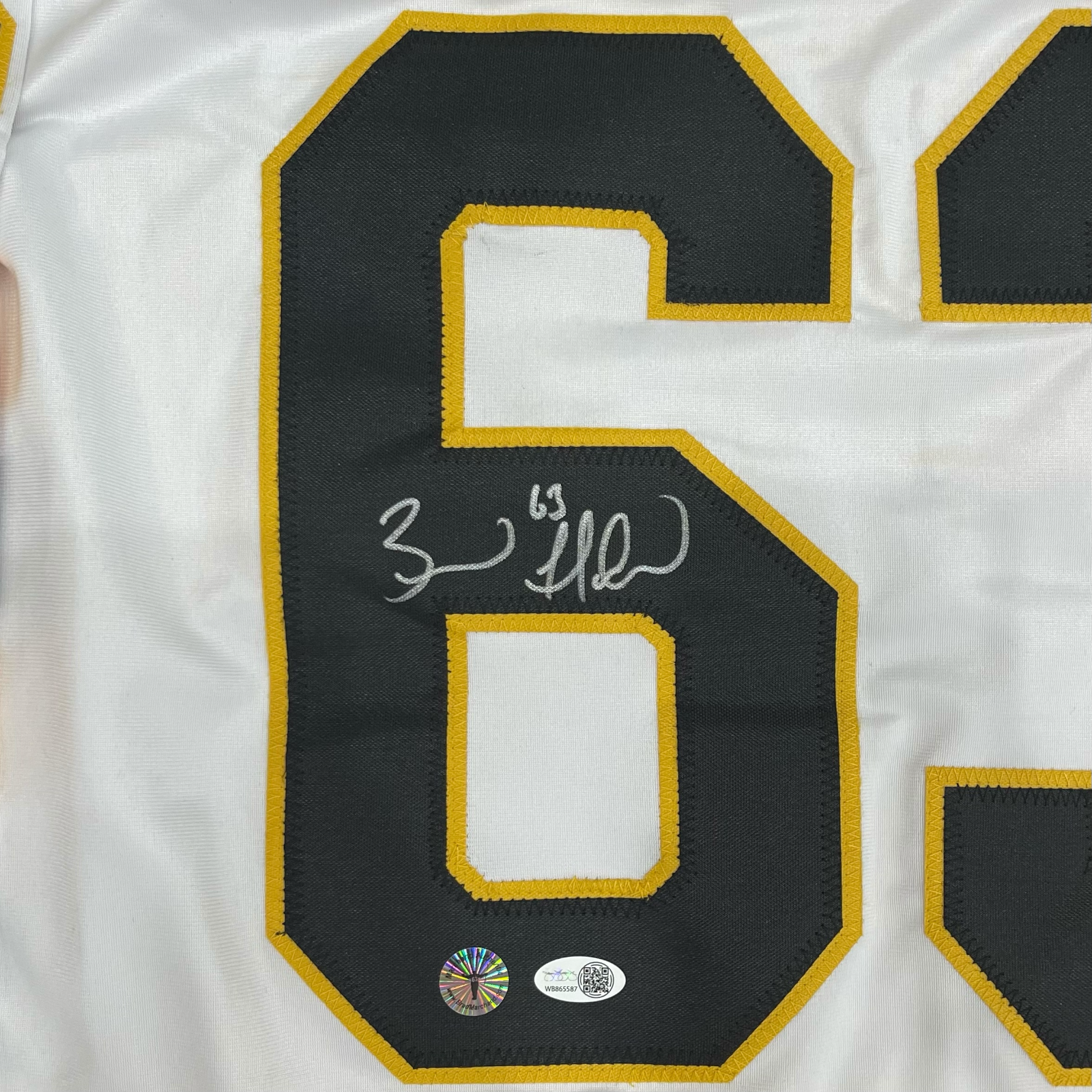 Autographed Brad Marchand Boston (White #63) Custom Jersey - JSA-Powers Sports Memorabilia