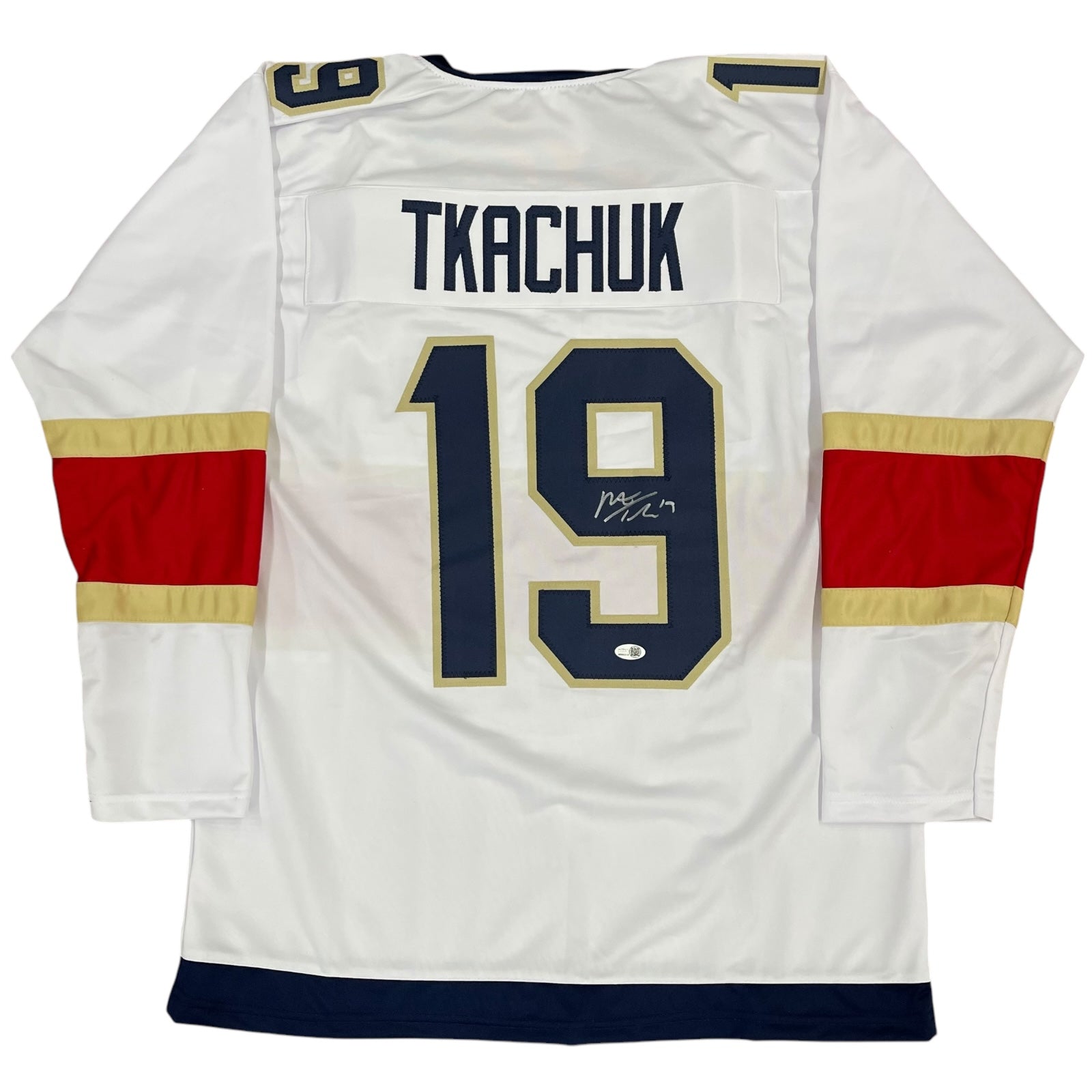 Autographed Matthew Tkachuk Florida (White #19) Custom Hockey Jersey - JSA-Powers Sports Memorabilia