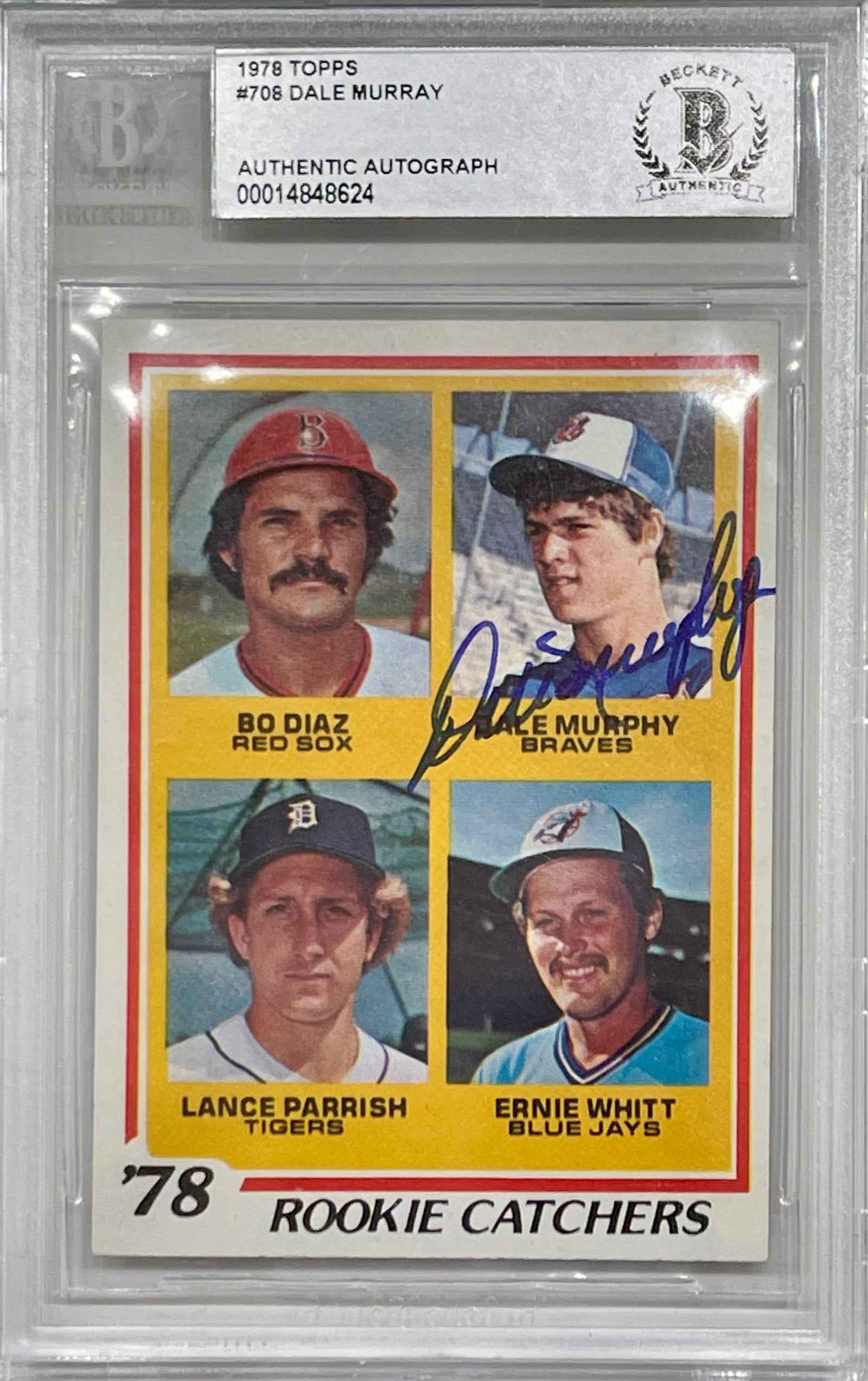 Autographed Dale Murphy 1978 Topps Atlanta Braves Card - Beckett-Powers Sports Memorabilia
