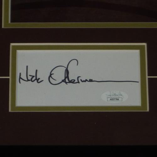 Autographed Nick Offerman And Amy Poehler Parks and Recreation Deluxe Framed Piece - JSA-Powers Sports Memorabilia