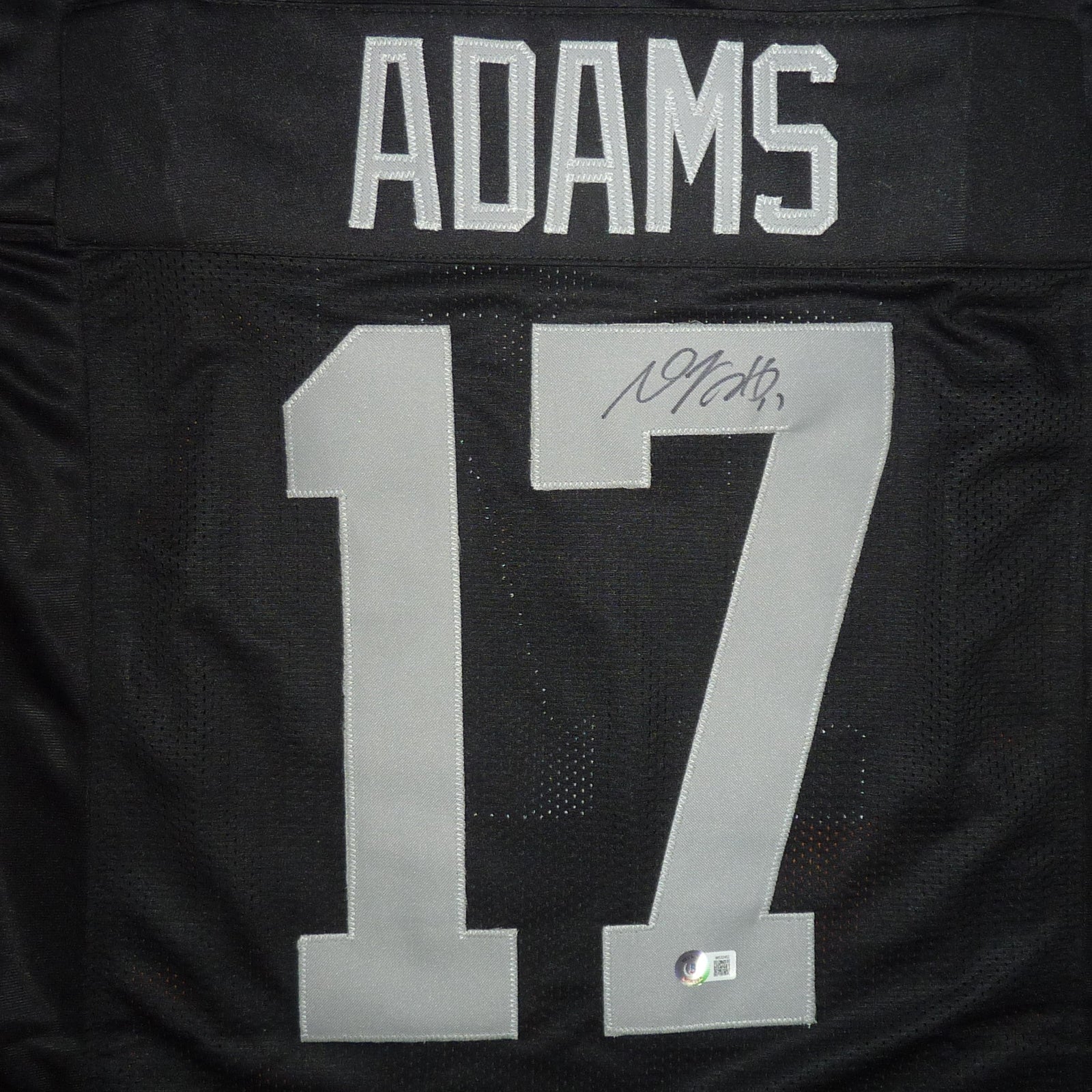 Autographed Davante Adams Las Vegas (Black #17) Jersey - Beckett-Powers Sports Memorabilia