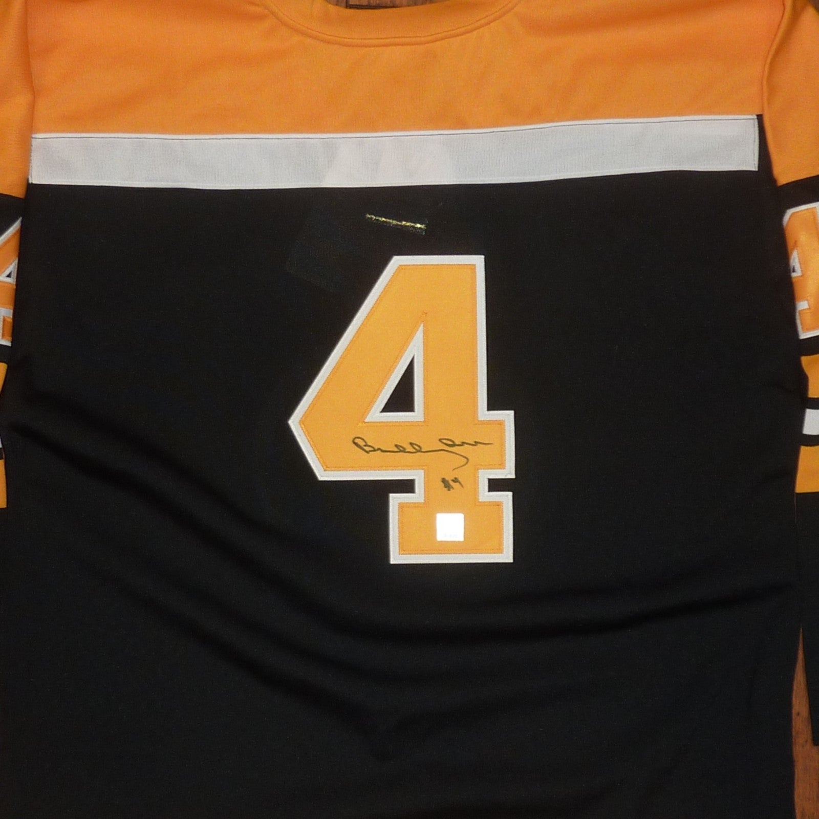 Autographed Bobby Orr Boston Bruins (Black #4) Authentic CCM Jersey-Powers Sports Memorabilia