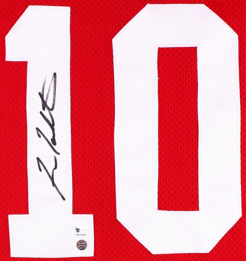 Autographed Fran Tarkenton Georgia Bulldogs (Red #10) Custom Jersey - JSA-Powers Sports Memorabilia