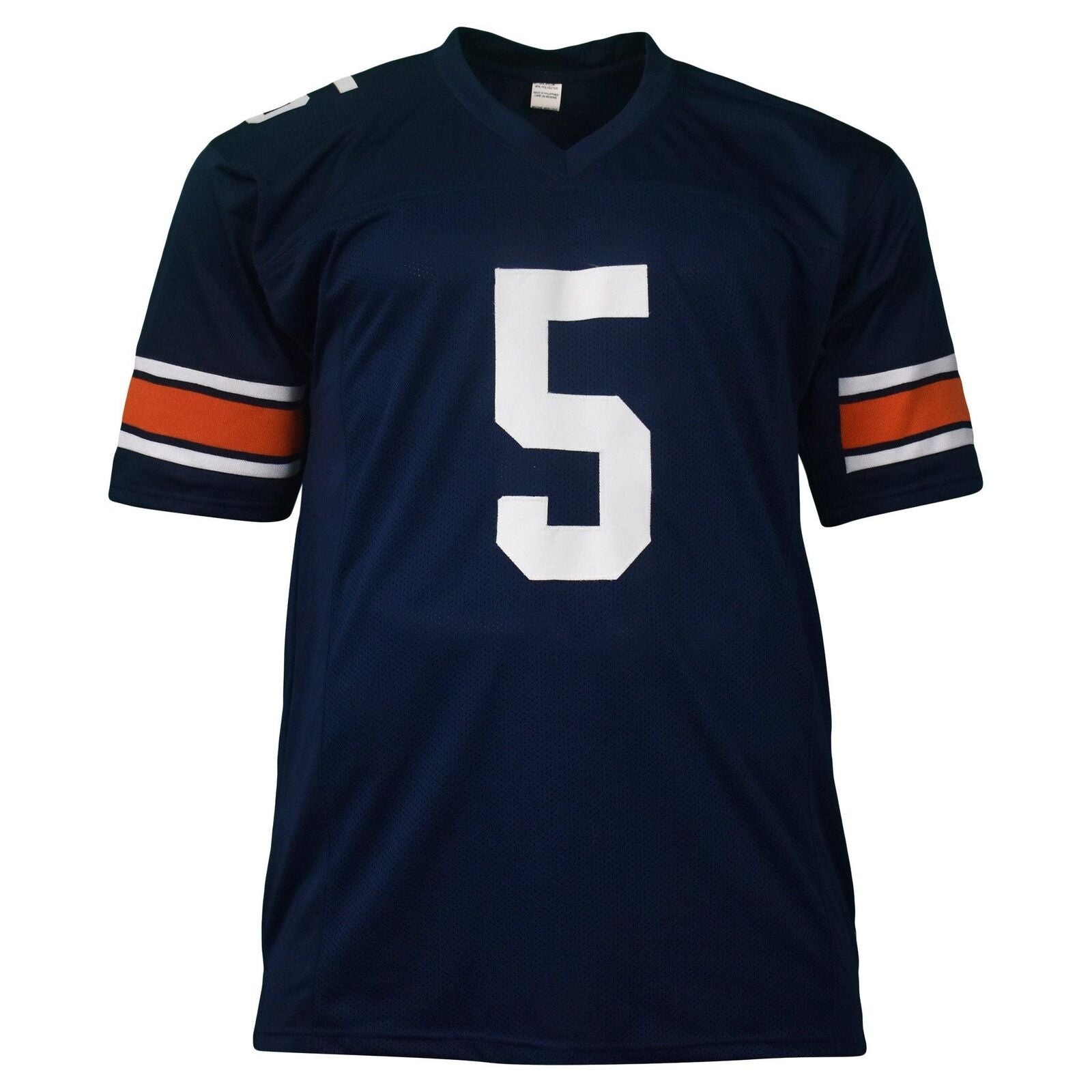 Autographed Derrick Brown Auburn (Navy Blue #5) Custom Jersey - JSA-Powers Sports Memorabilia