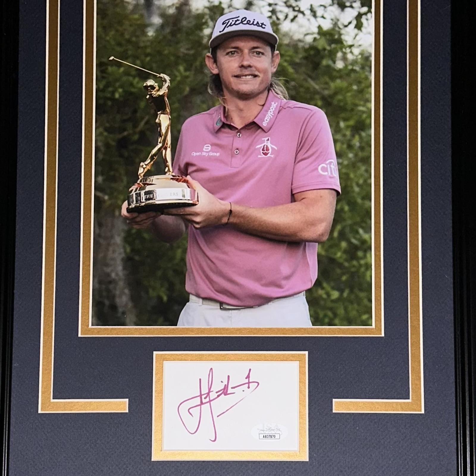 Autographed Cameron Smith TPC Trophy "Signature Series" Frame - JSA-Powers Sports Memorabilia