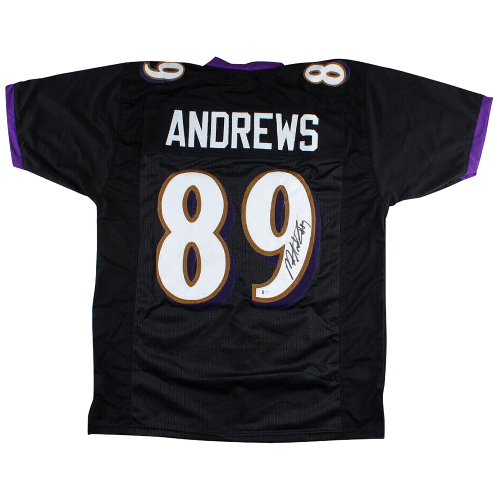 Autographed Mark Andrews Baltimore (Black #89) Custom Jersey - BAS-Powers Sports Memorabilia