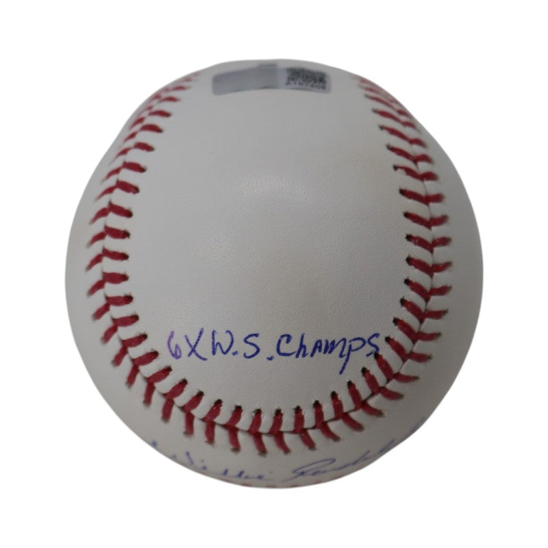 Willie Randolph New York Yankees Signed Inscribed 6x WS Champs MLB Baseball-Powers Sports Memorabilia