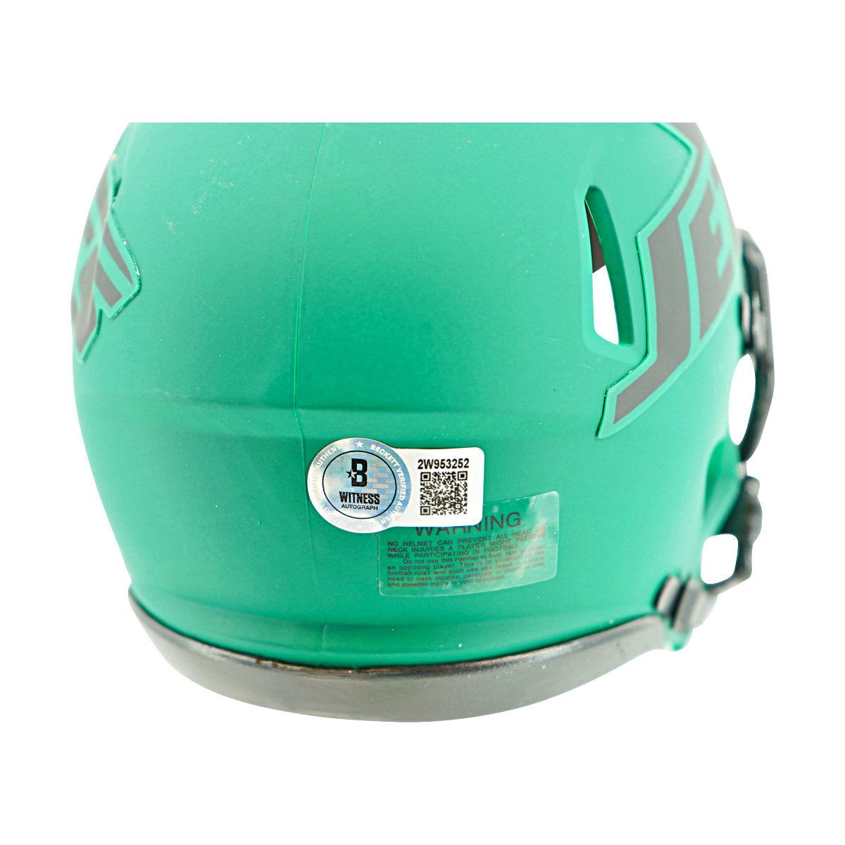 Darelle Revis New York Jets Signed Riddell Rave Mini Helmet Beckett Holo Only-Powers Sports Memorabilia