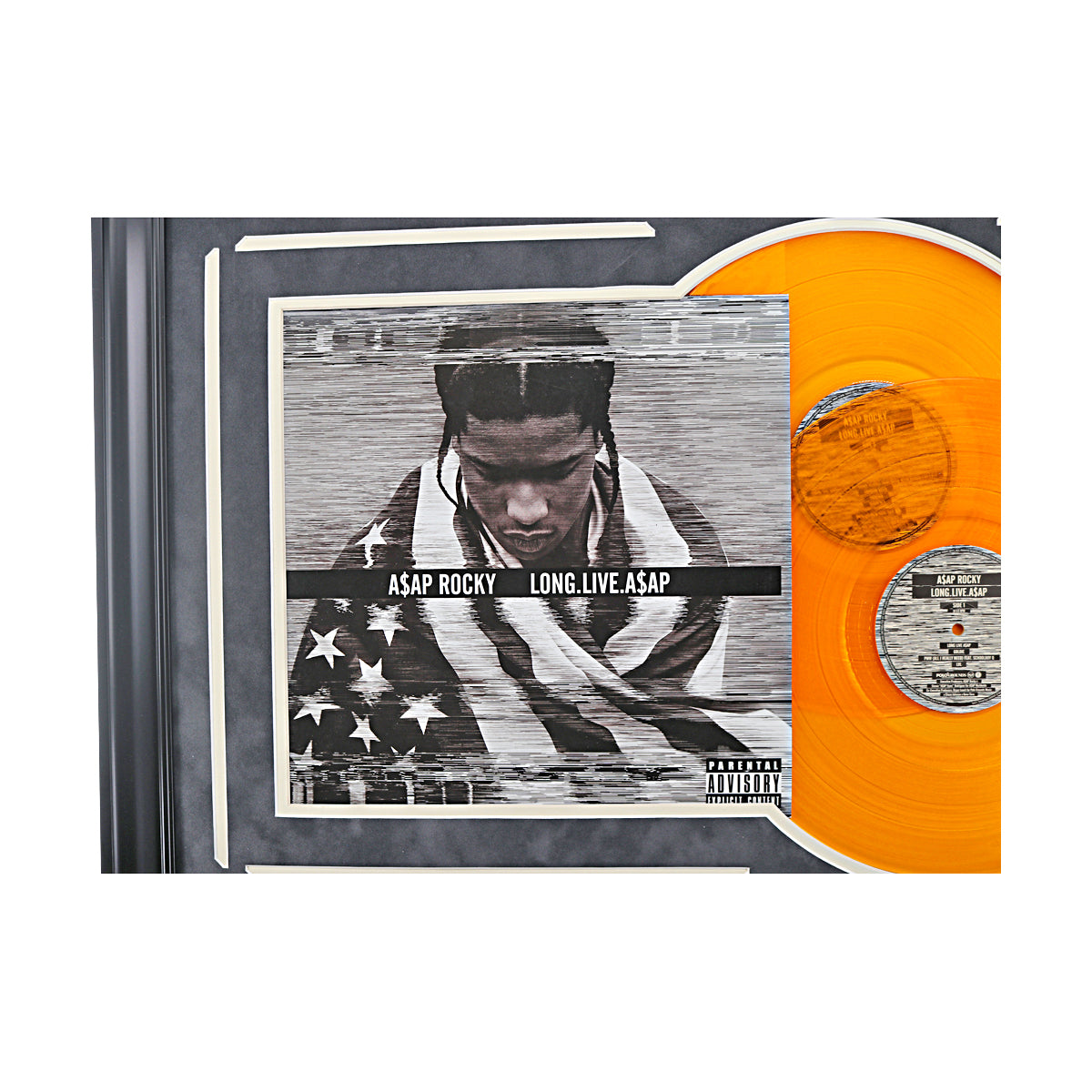 A$AP Rocky - Long. Live. A$AP Framed Double Album-Powers Sports Memorabilia