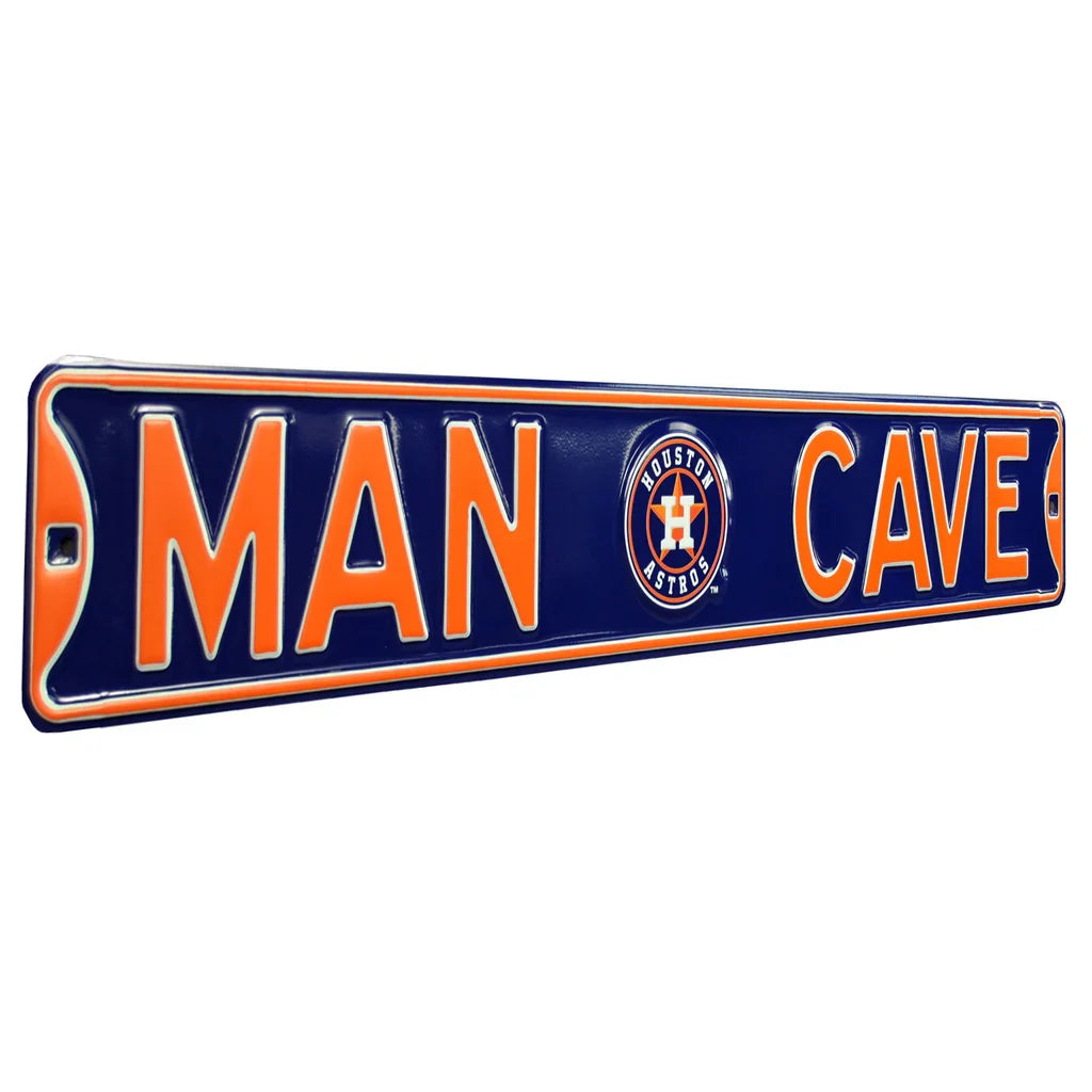 Houston Astros "MAN CAVE" Authentic Street Sign | Collectible Memorabilia-Powers Sports Memorabilia