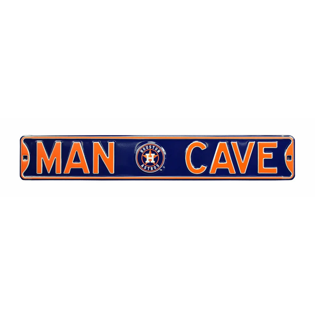 Houston Astros "MAN CAVE" Authentic Street Sign | Collectible Memorabilia-Powers Sports Memorabilia