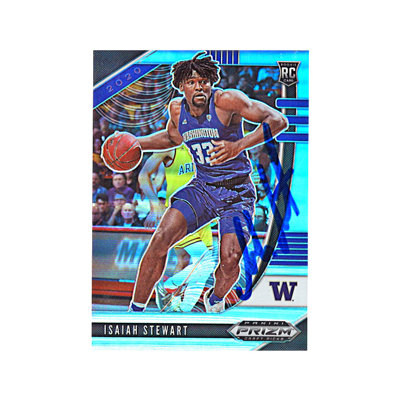 Isaiah Stewart Washington Huskies Signed Panini Prizm 2020 Draft Pick Prizm Card-Powers Sports Memorabilia