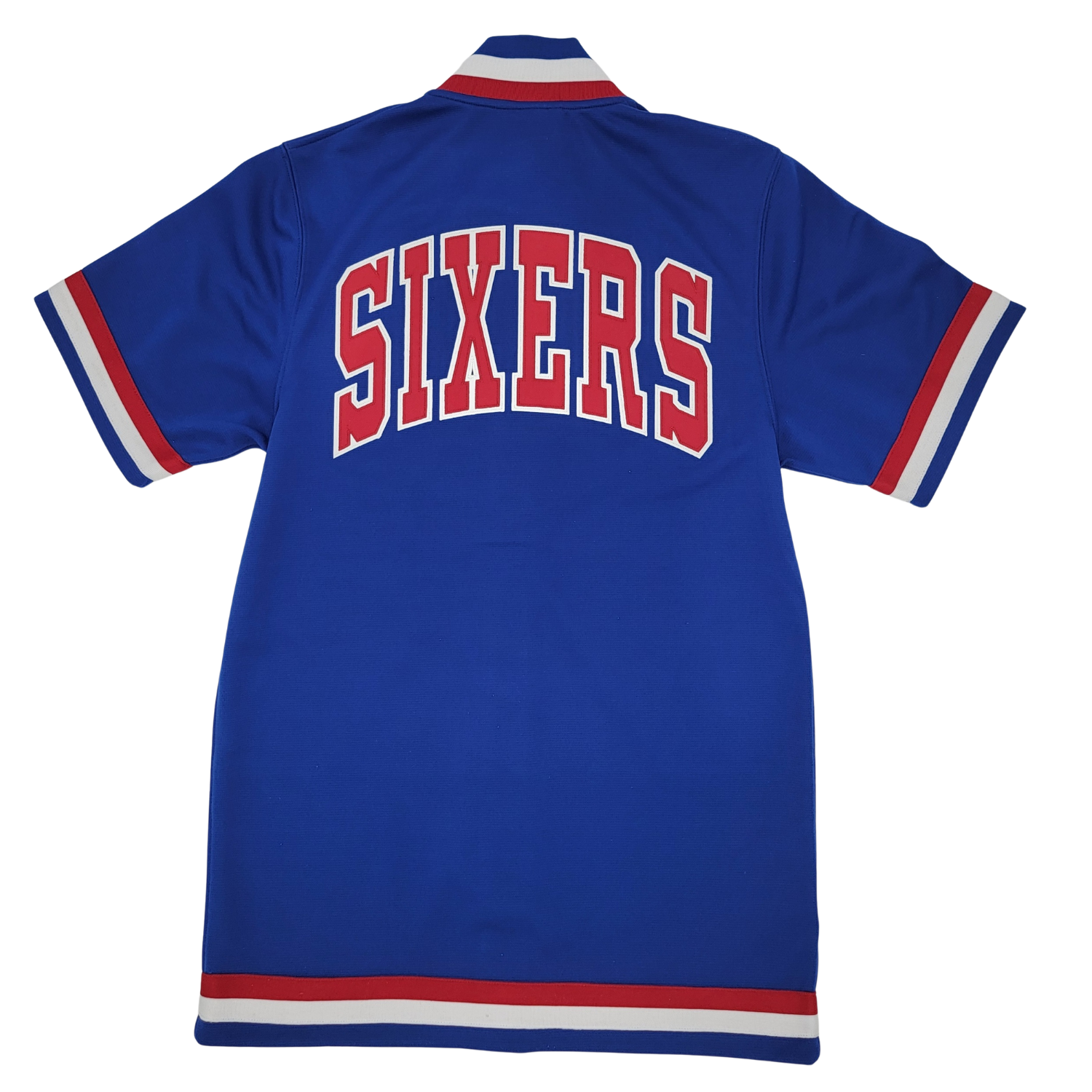 Charles Barkley Julius Erving & Allen Iverson Signed M&N 76ers 1987-88 Shooting Shirt Beckett/PSA-Powers Sports Memorabilia