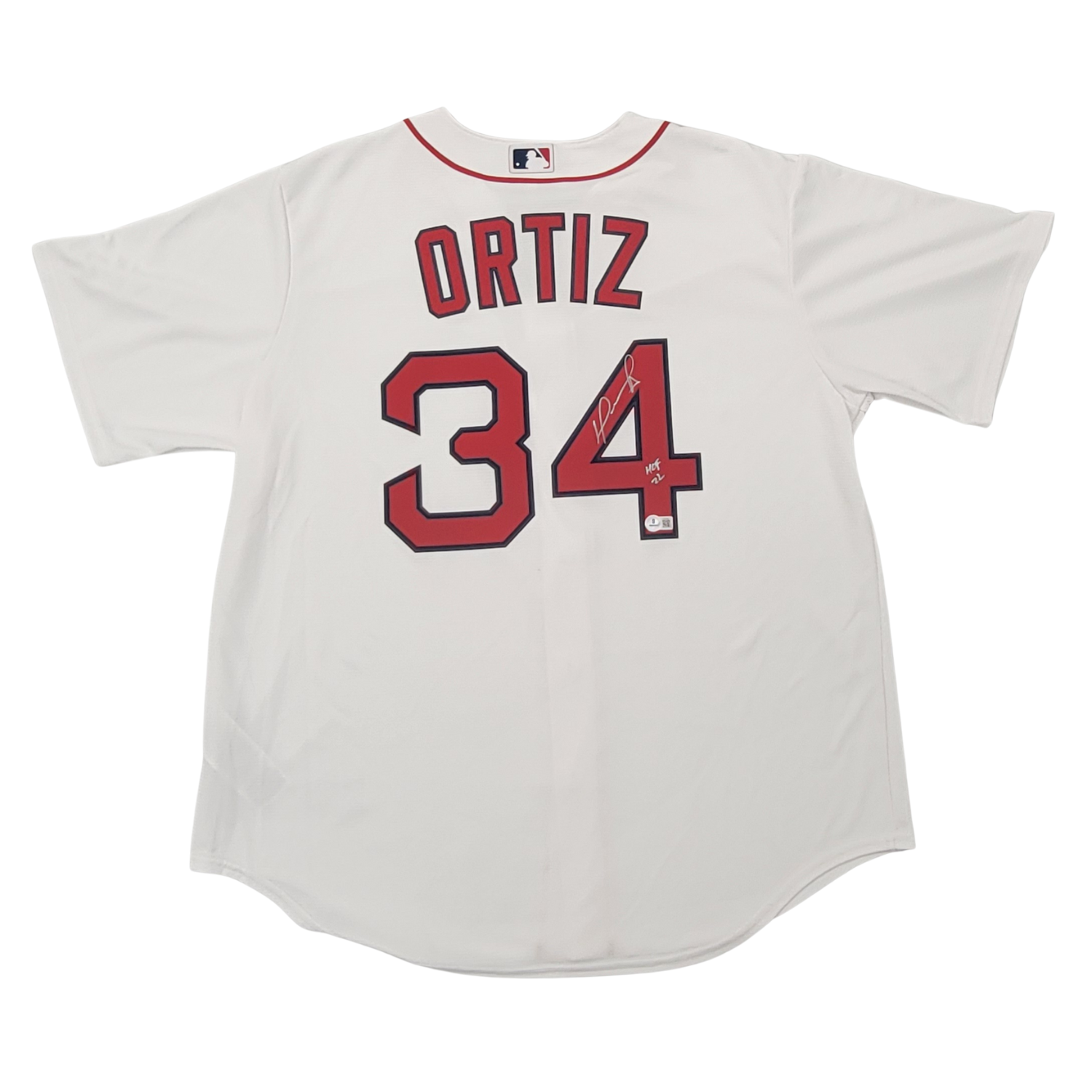 David Ortiz Signed Boston Red Sox Nike Replica Jersey W/ HOF 22 - Beckett-Powers Sports Memorabilia