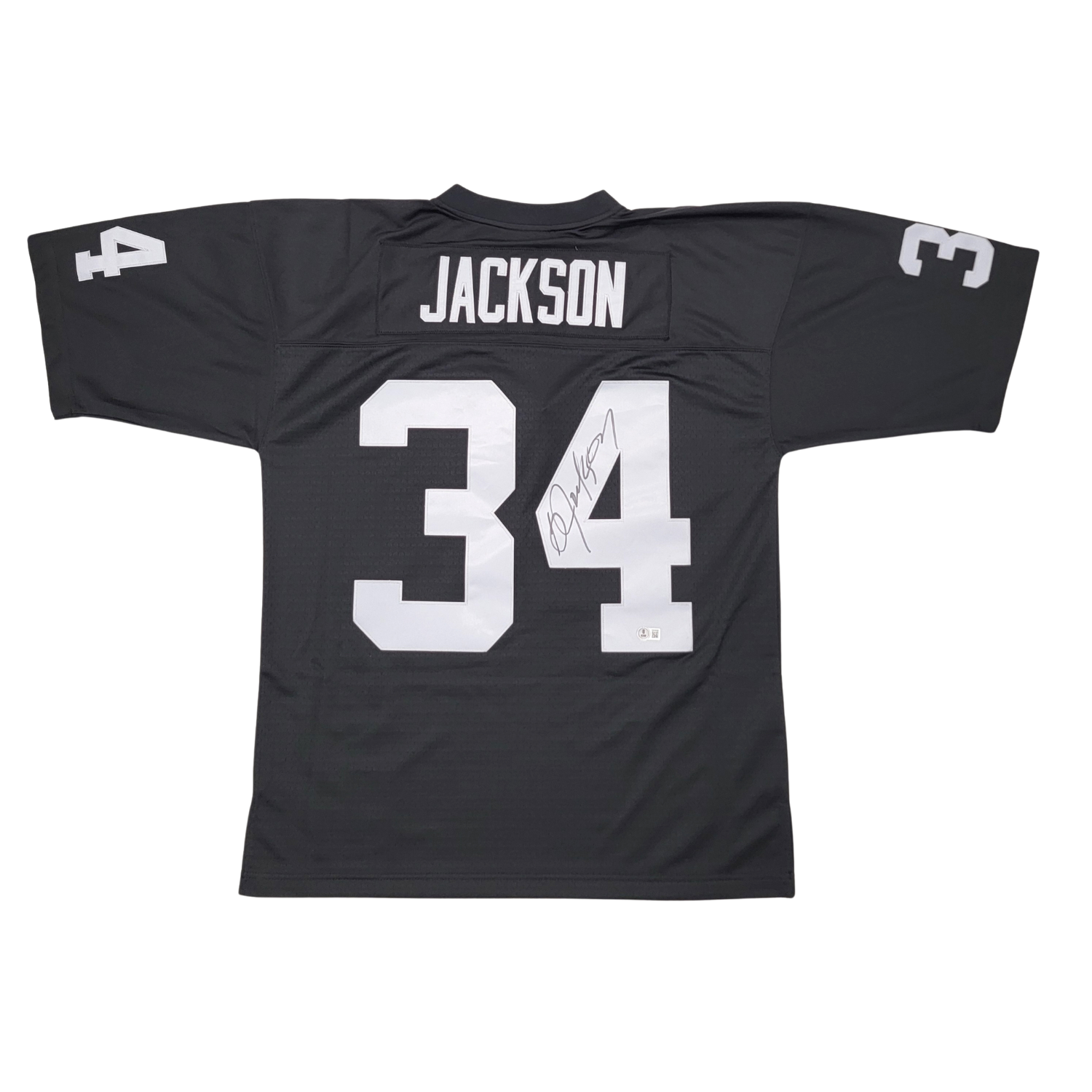 Bo Jackson Signed Oakland Raiders Mitchell & Ness Jersey - Beckett-Powers Sports Memorabilia
