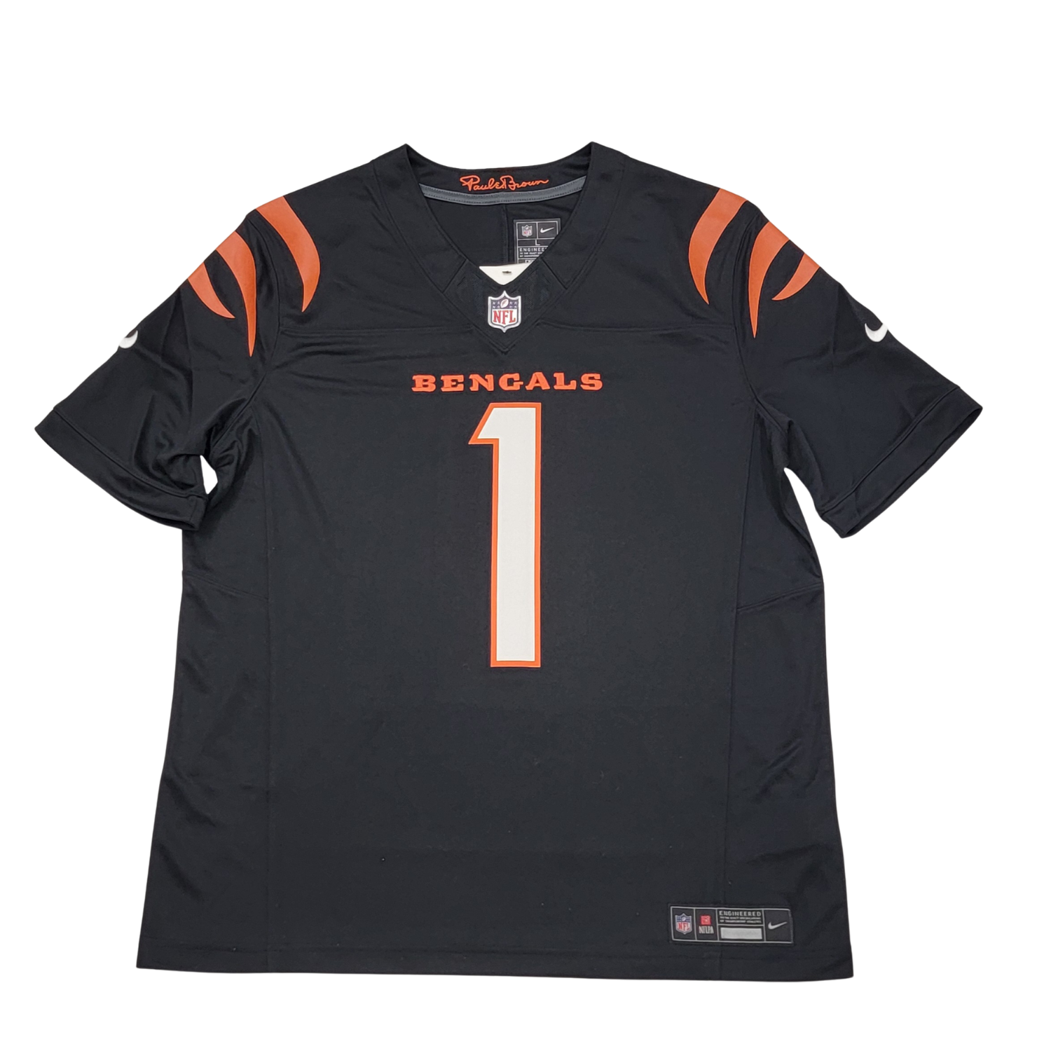 Ja'Marr Chase Auographed Cincinnati Bengals Nike Black Fuse Jersey - Beckett-Powers Sports Memorabilia