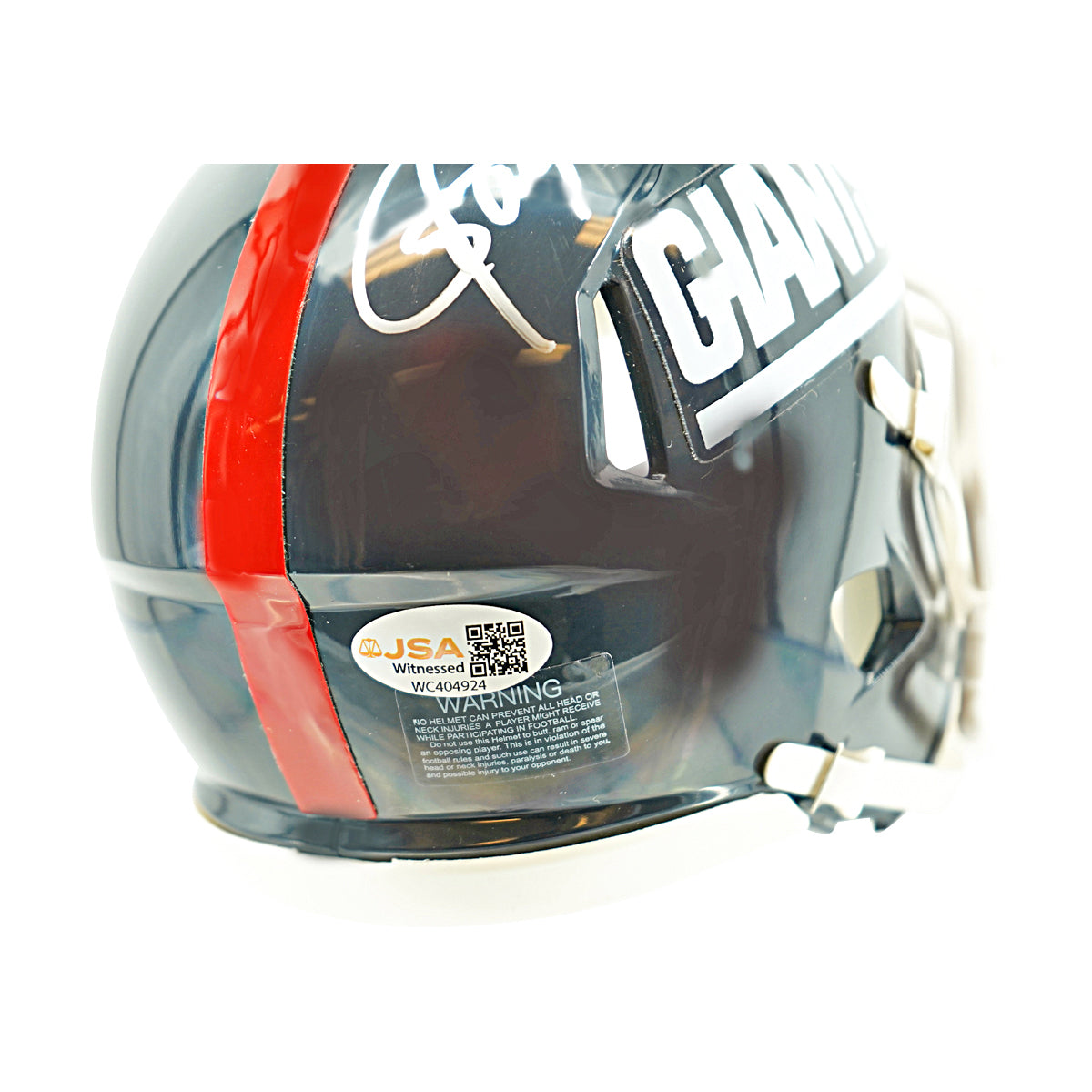 Lawrence Taylor New York Giants Signed Riddell Mini Helmet Beckett Holo-Powers Sports Memorabilia