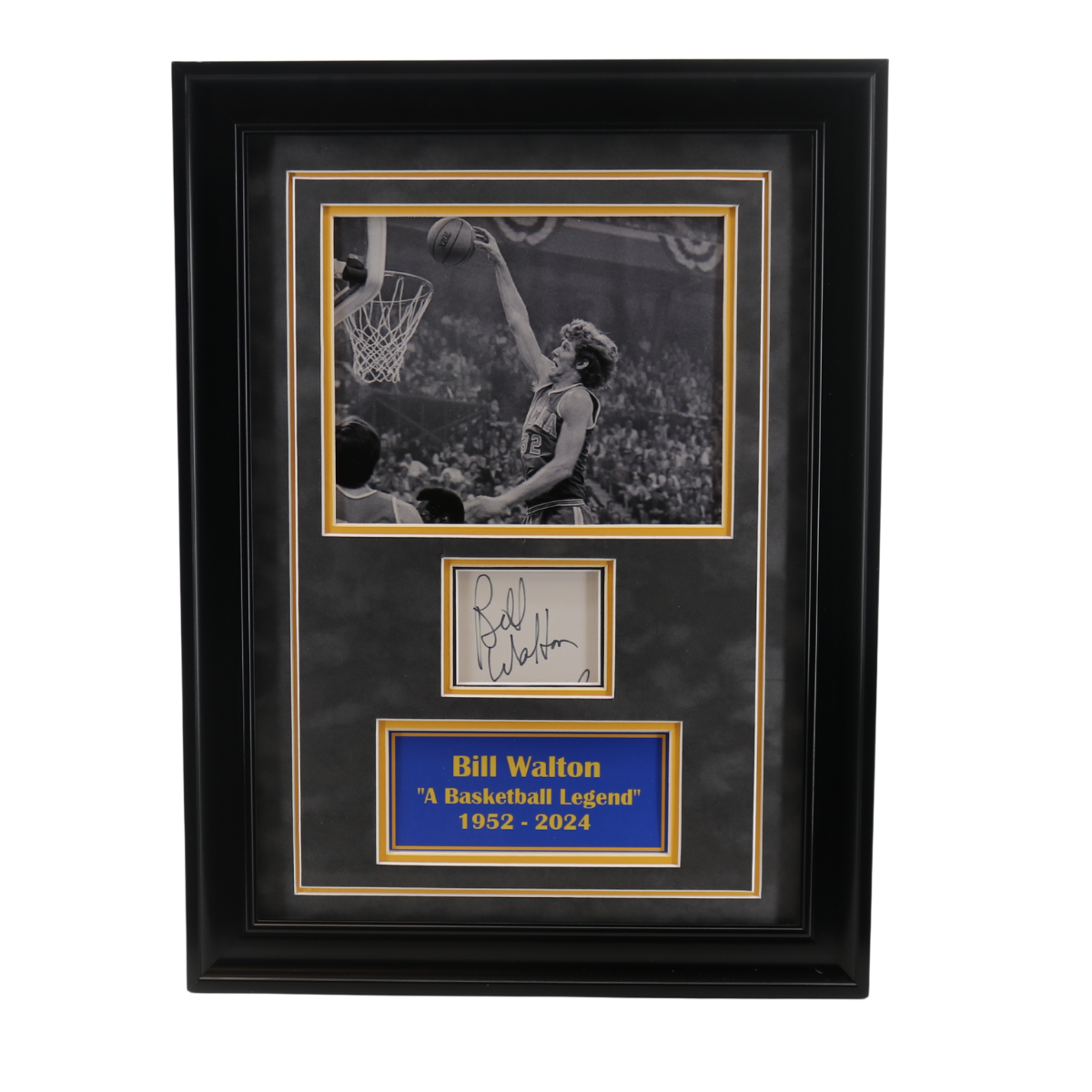 Bill Walton UCLA Signed Framed Cut Collage-Powers Sports Memorabilia