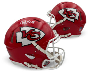 Andy Reid Autographed Kansas City Chiefs Signed Football Full Size Authentic Helmet Beckett COA-Powers Sports Memorabilia