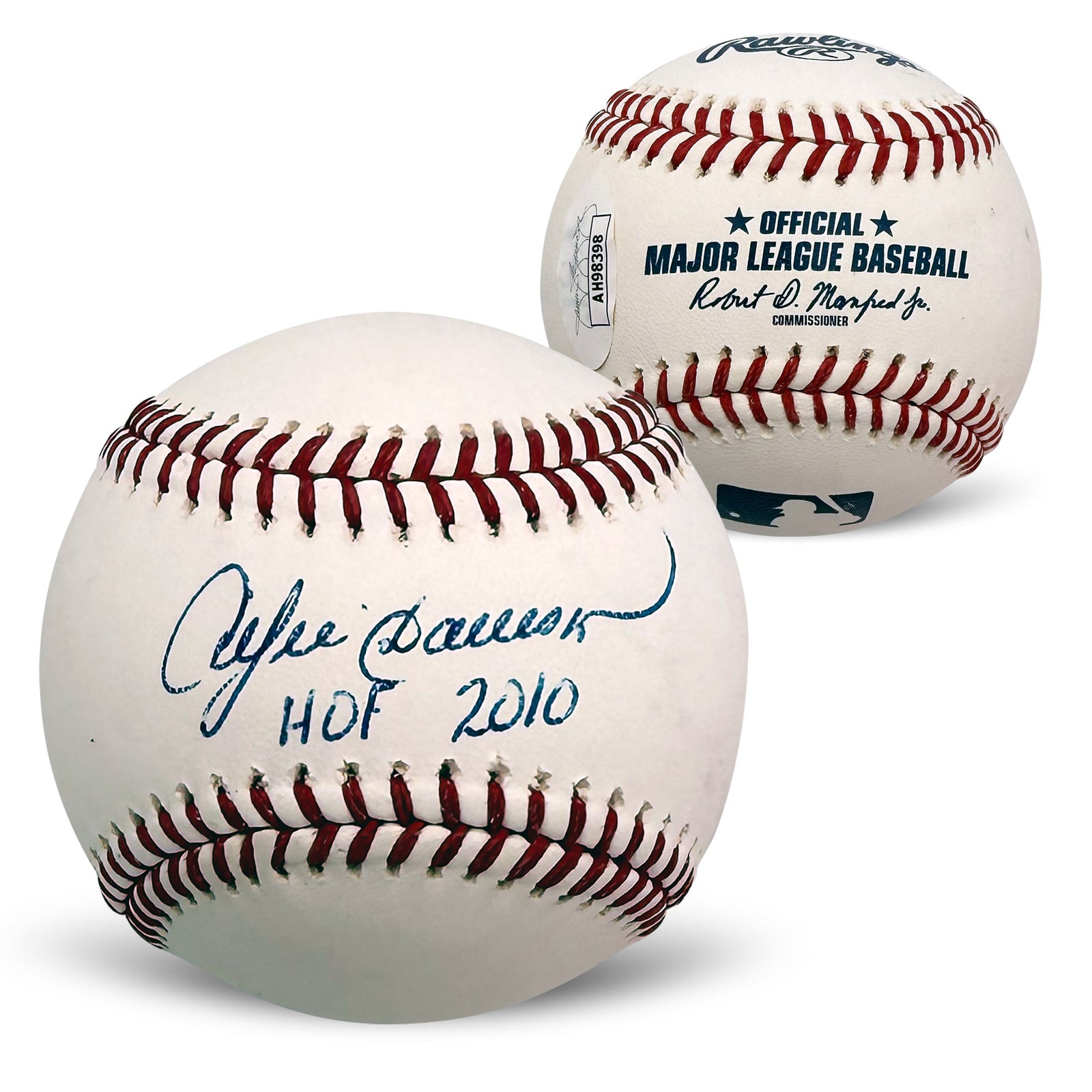 Andre Dawson Chicago Cubs Autographed HOF 2010 Baseball JSA-Powers Sports Memorabilia