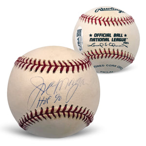 Joe Morgan Cincinnati Reds Autographed Baseball HOF 90 JSA