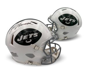 Joe Namath Autographed New York Jets Signed Full Size Football Authentic Helmet PSA Authenticated COA-Powers Sports Memorabilia