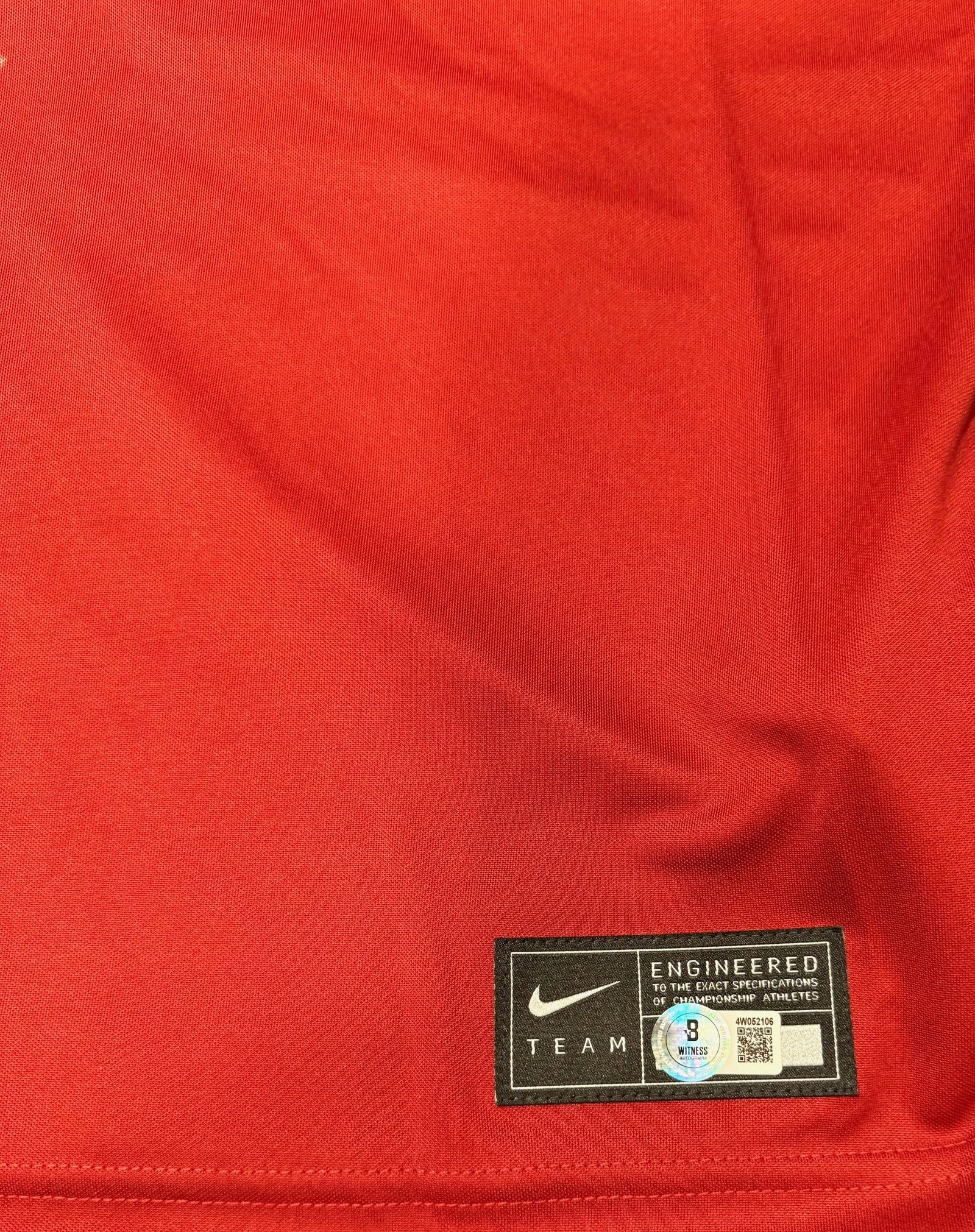 Nick Saban Autographed Alabama Crimson Tide Signed Nike Game Football Jersey Beckett Authenticated COA-Powers Sports Memorabilia