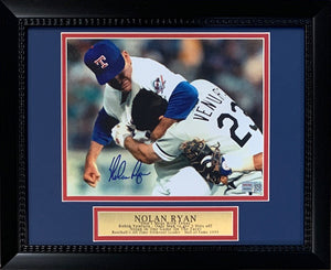 Nolan Ryan Autographed Texas Rangers Framed 8x10 Photo – Punching Robin Ventura – TRISTAR COA-Powers Sports Memorabilia